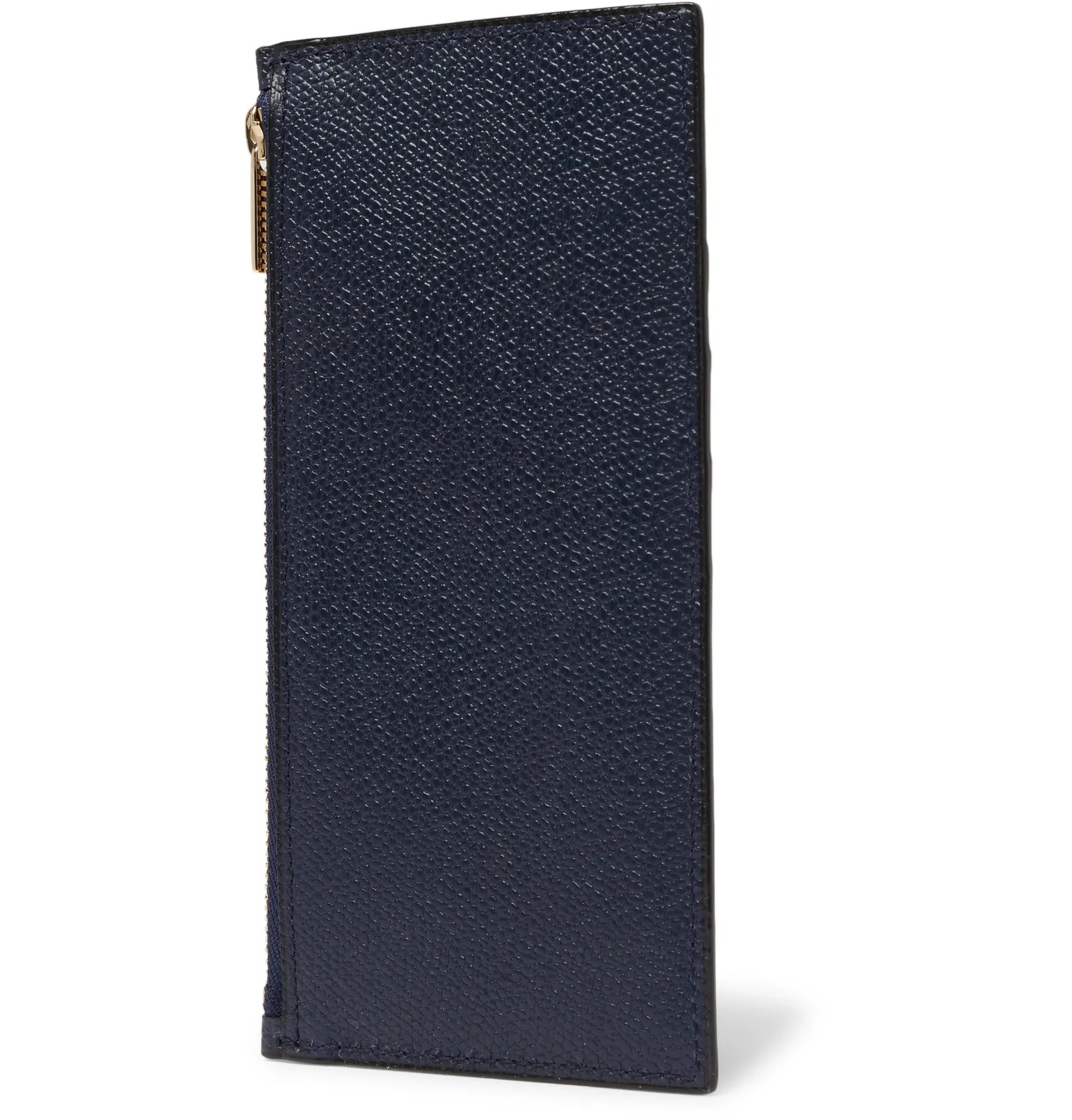 Pebble-Grain Leather Zipped Cardholder - 3