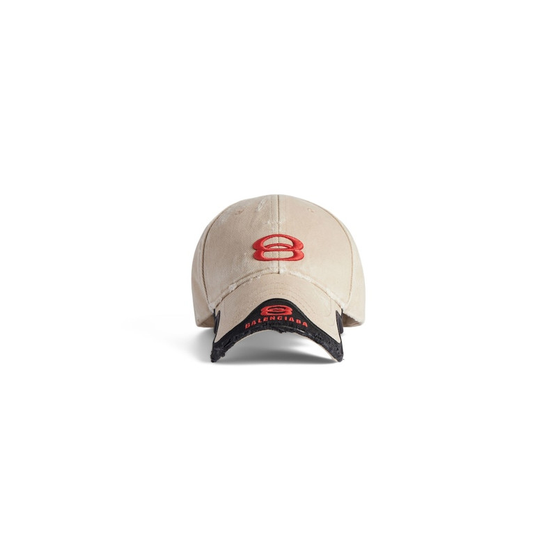 Men's Unity Sports Icon Cap in Beige/red 1