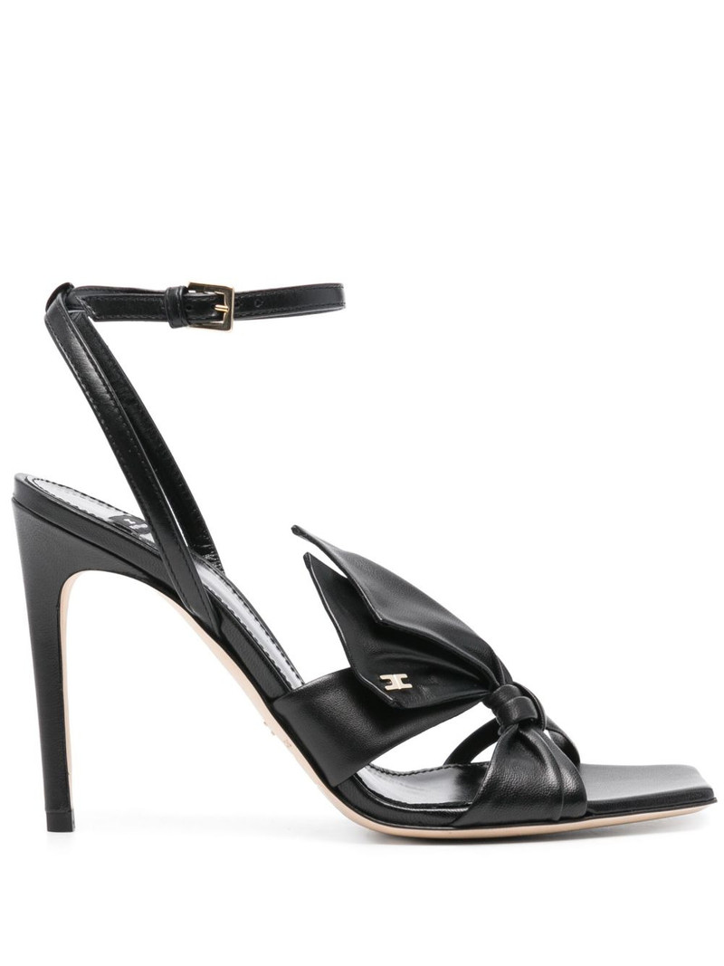 100mm bow-embellished sandals 1