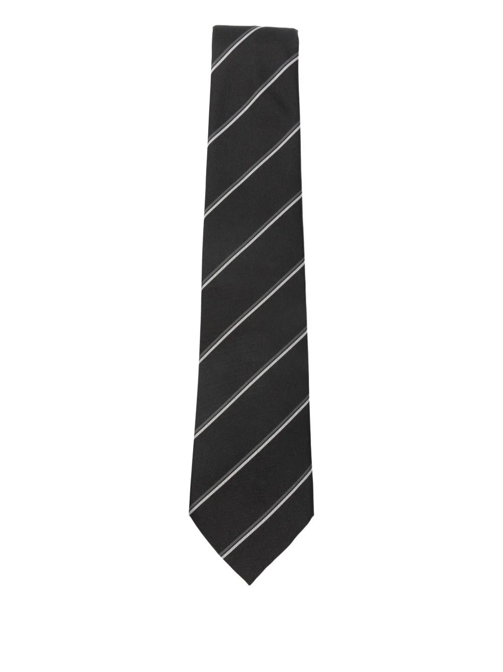 striped silk tie - 1
