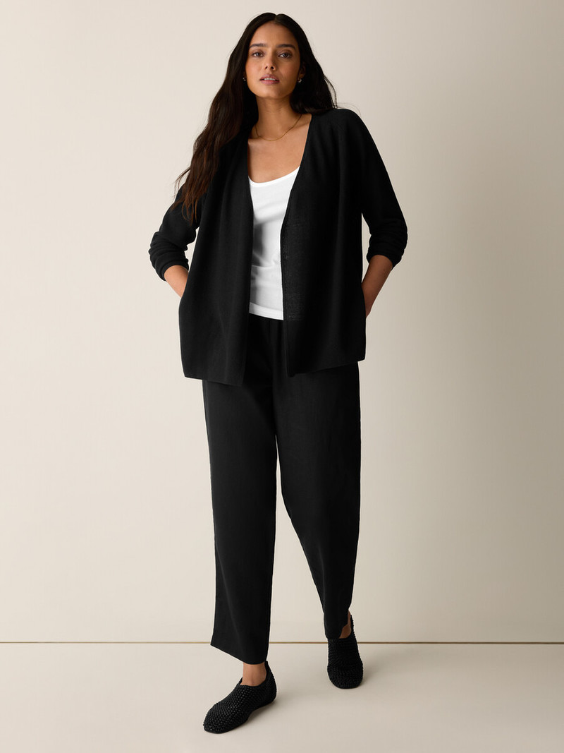 Organic Linen Cotton Wrap Cardigan 3