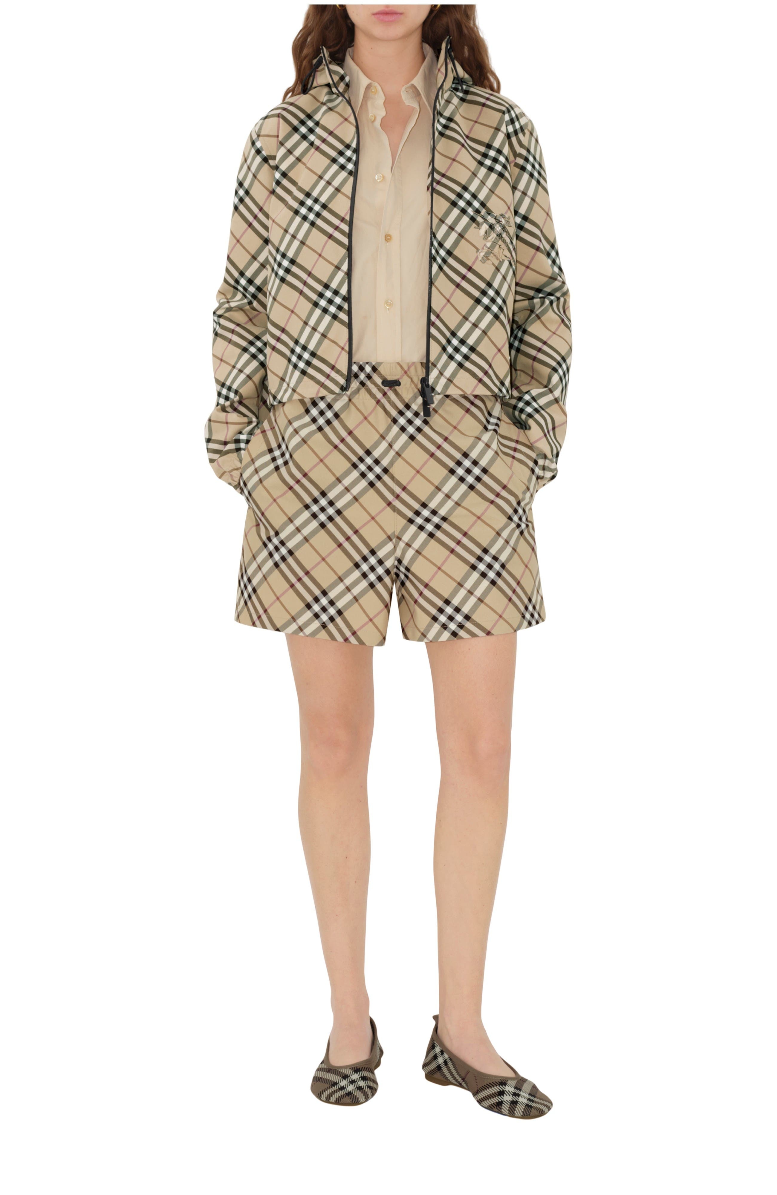 burberry Check Shorts in Alabaster at Nordstrom - 1