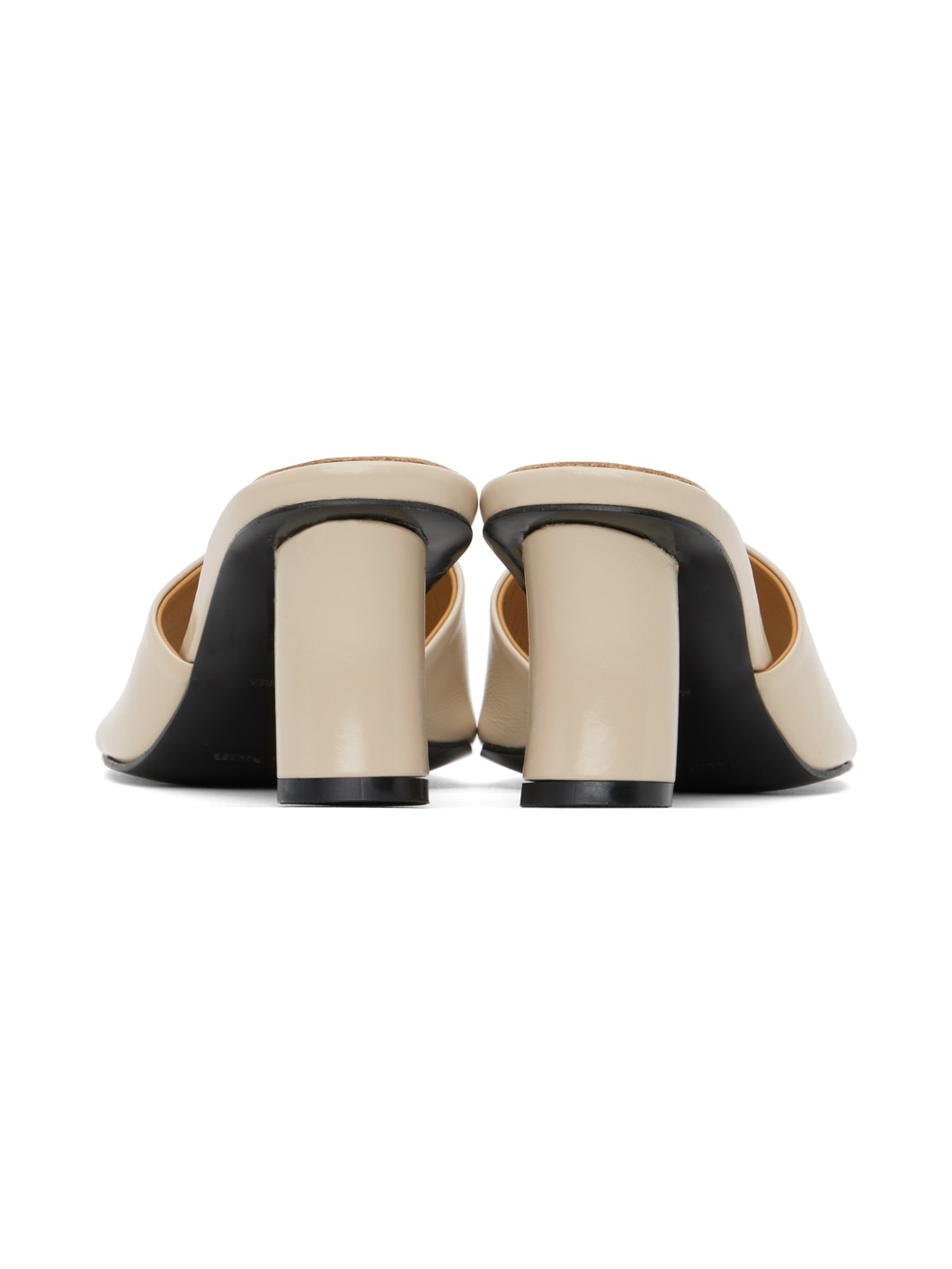 Beige Curvy Heeled Sandals - 2
