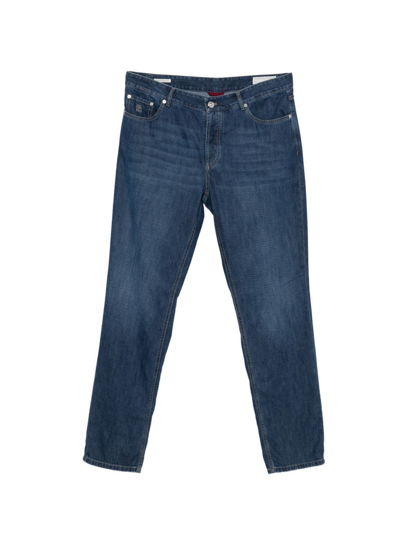 logo-patch jeans 1