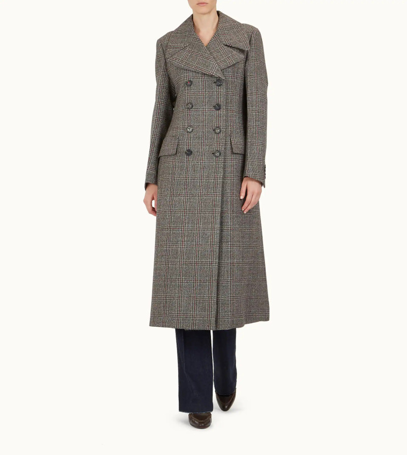 Tod's DOUBLE BREASTED COAT - GREY, RED outlook