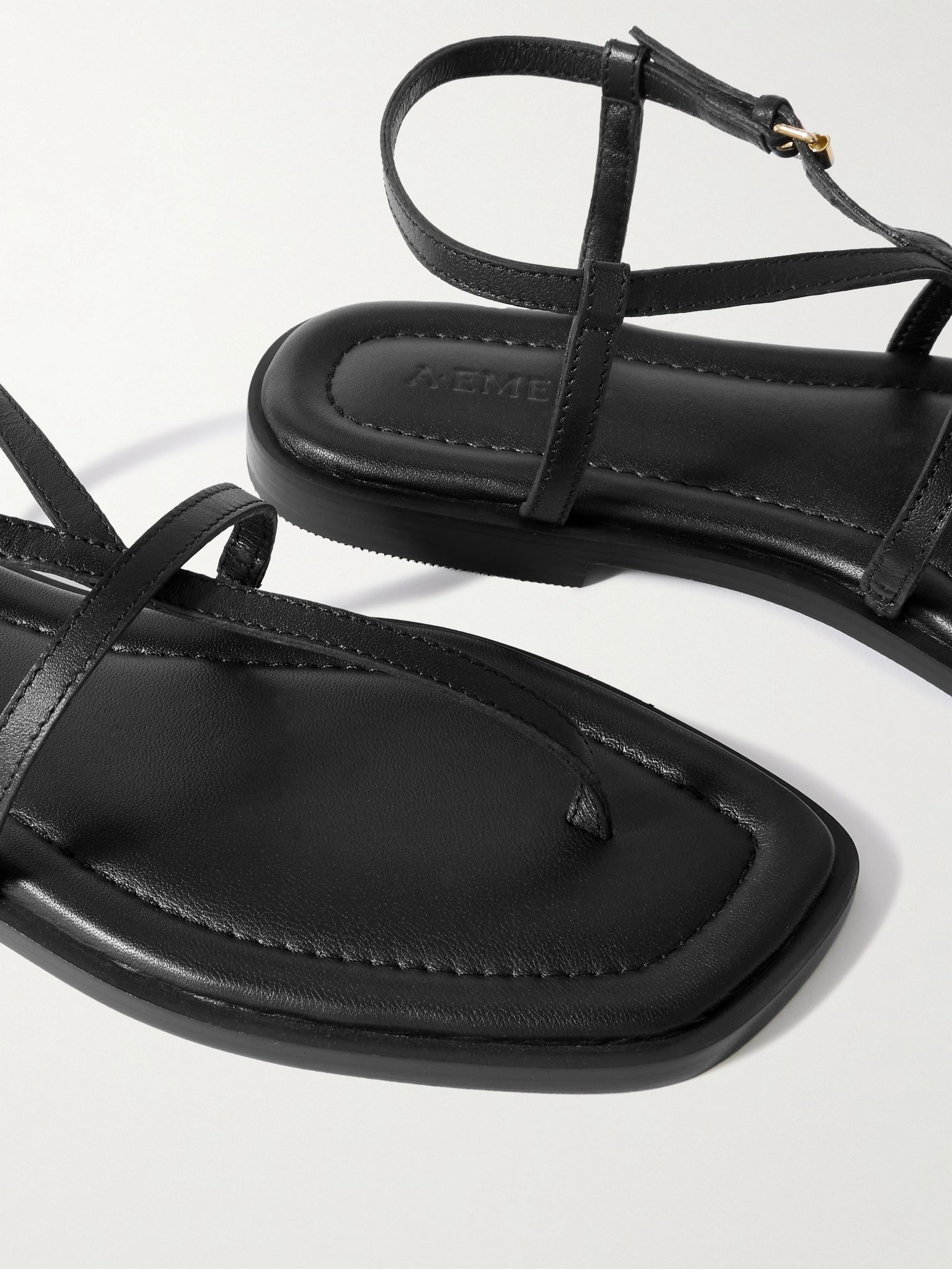 Remly leather sandals Black - 4