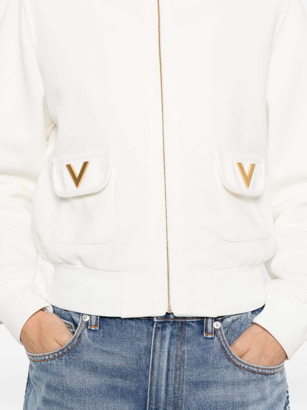 zip-front sweatshirt - 5