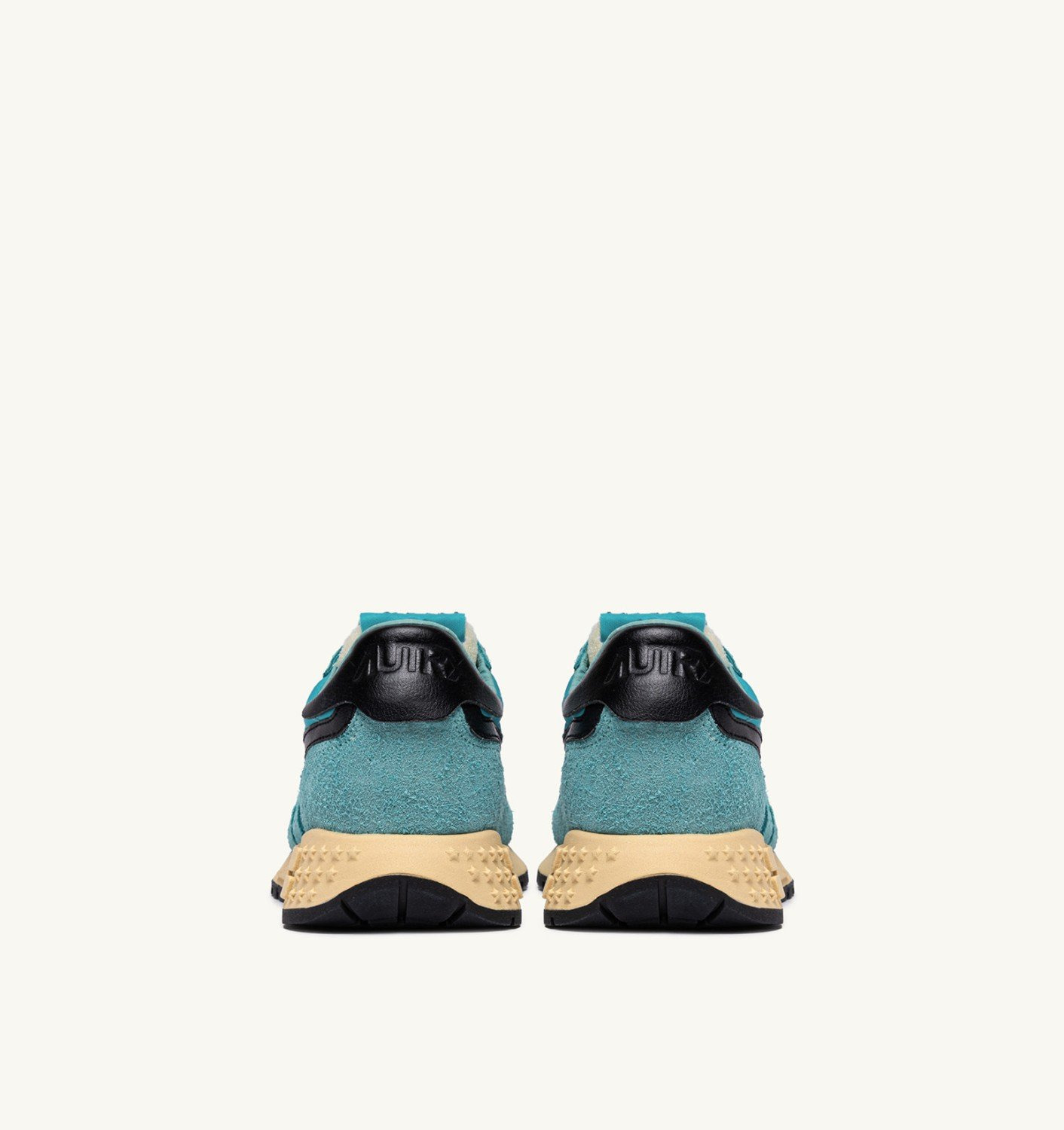 REELWIND LOW SNEAKERS IN NYLON SUEDE AND LEATHER COLOR CAPRI AND BLACK - 3