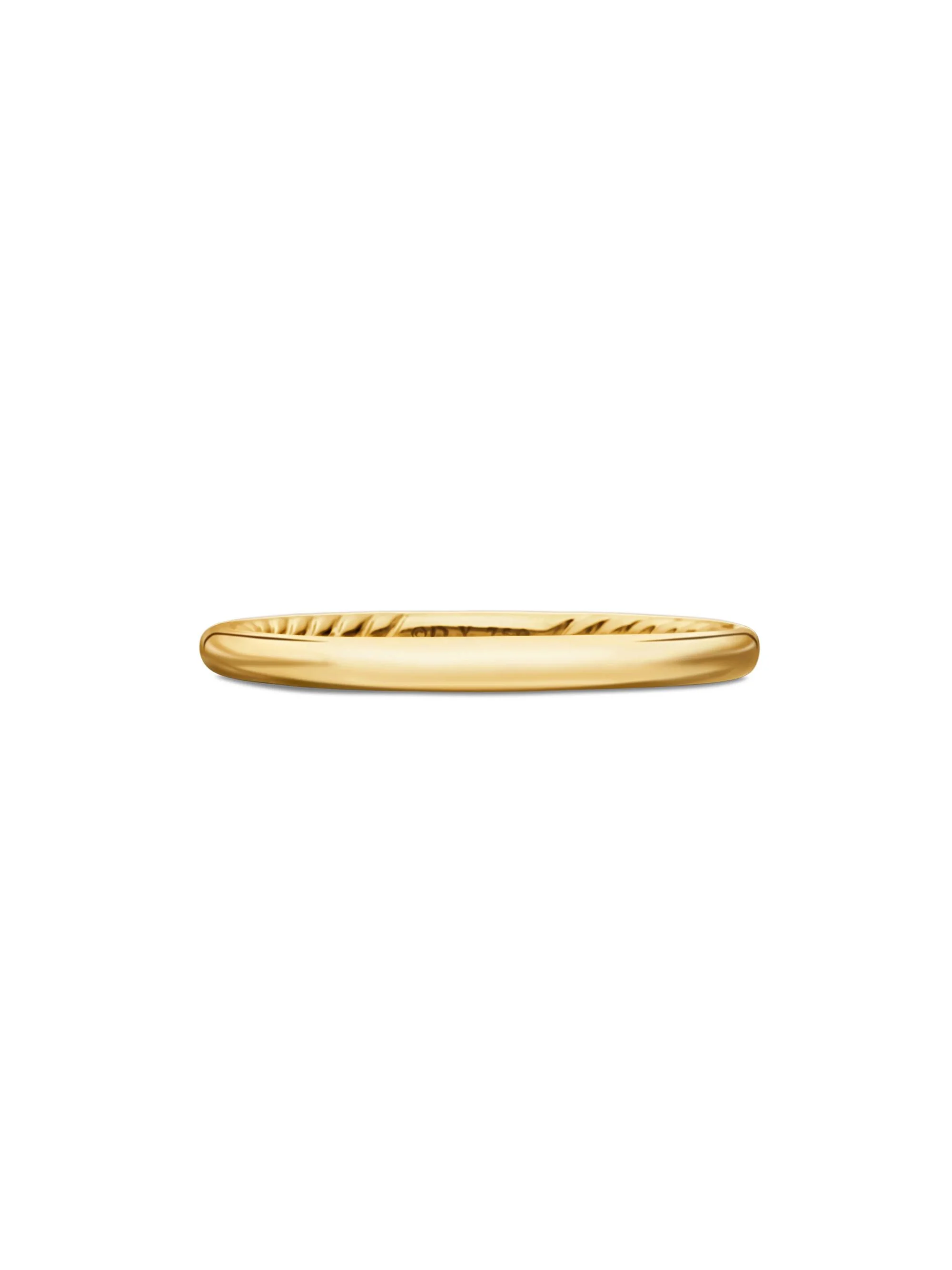 Women's DY Eden Band Ring in 18K Yellow Gold, 2MM - Gold - 1
