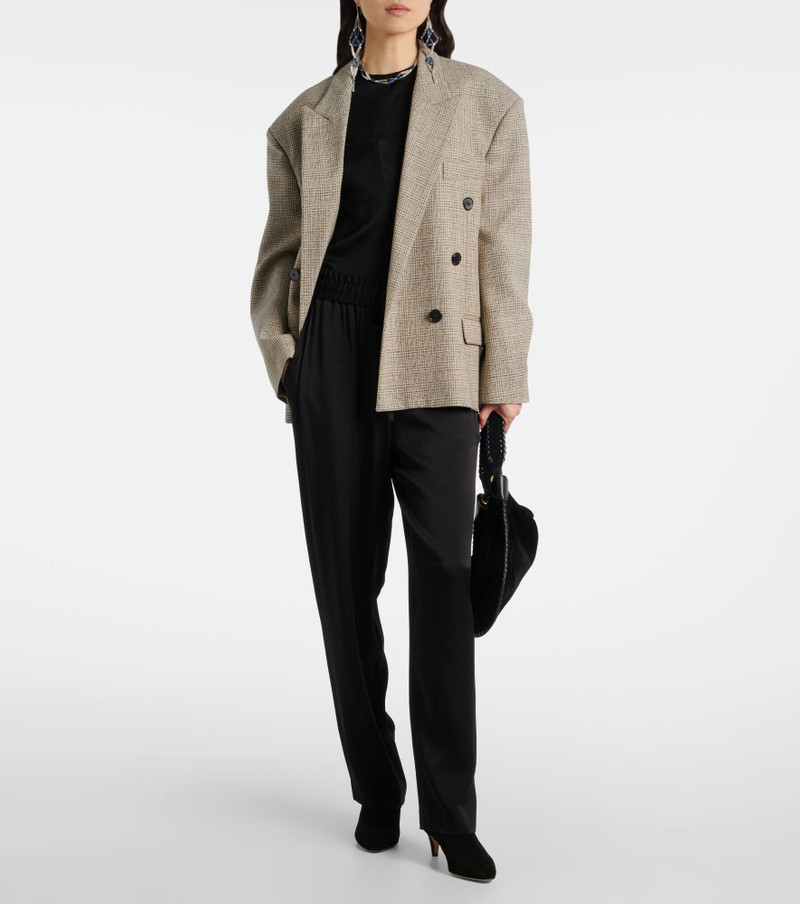 Isabel Marant Kendry satin wide-leg pants outlook