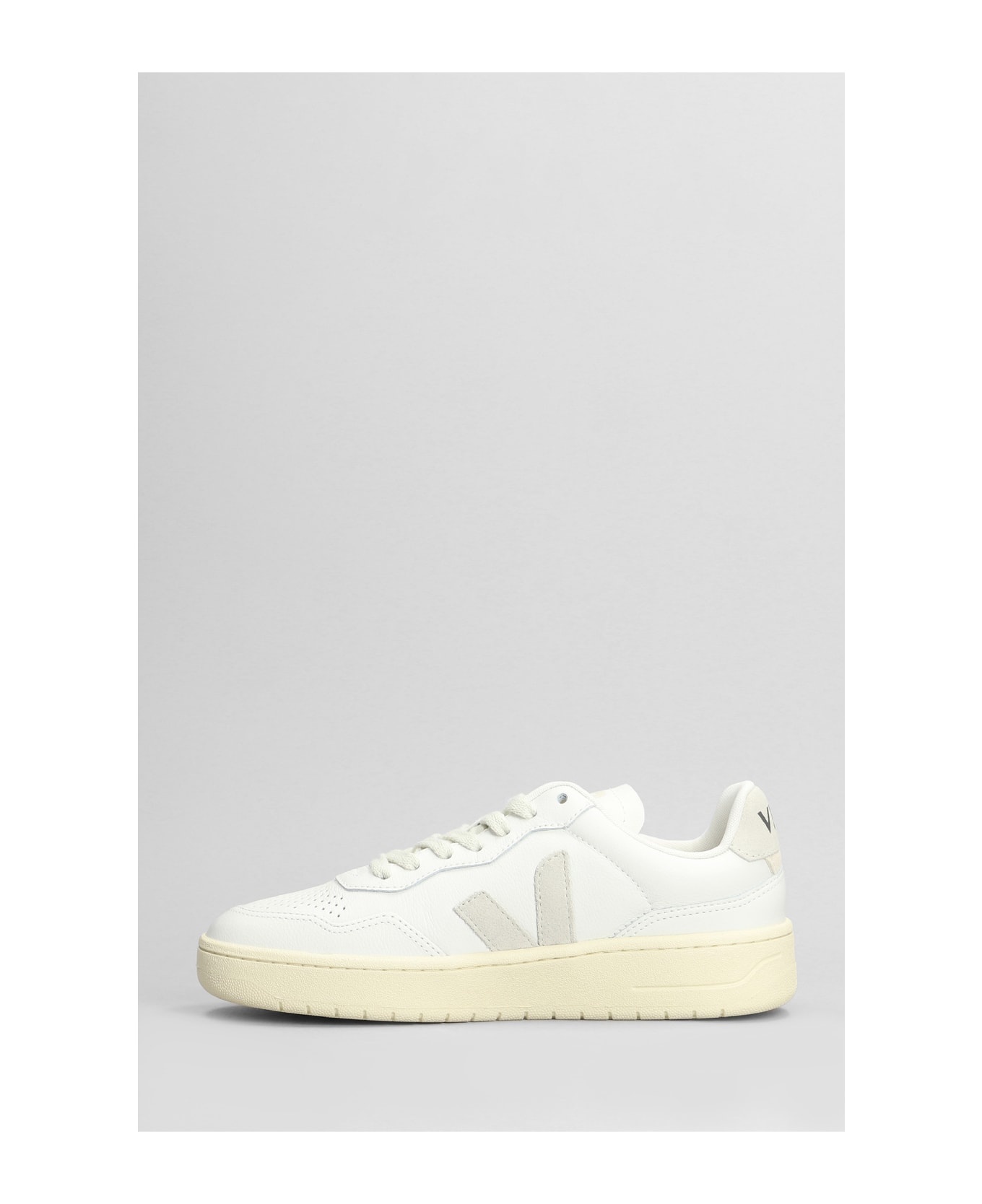 V-90 Sneakers In White Leather - 3