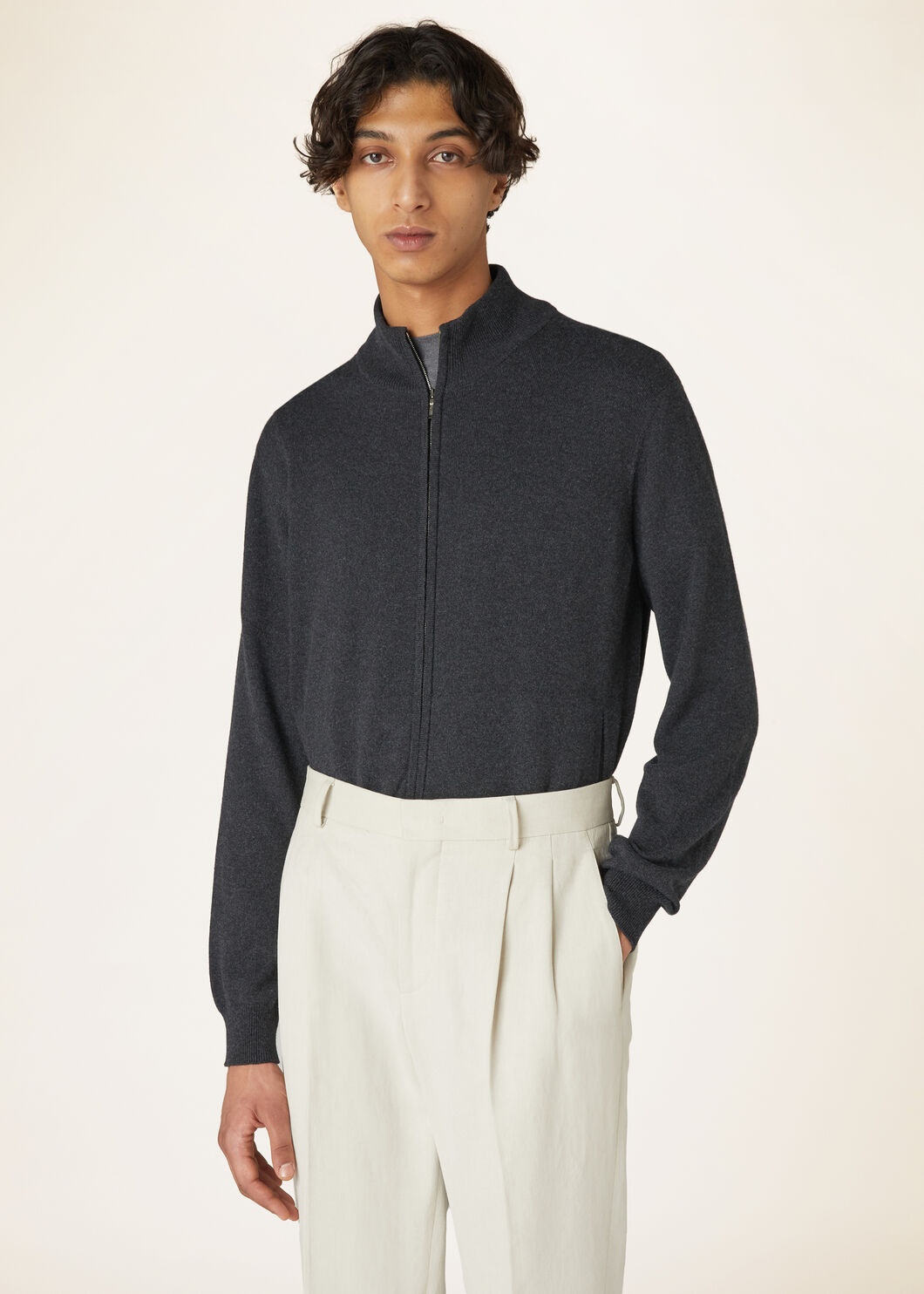 Classic Zip-Up Bomber Jacket - 4