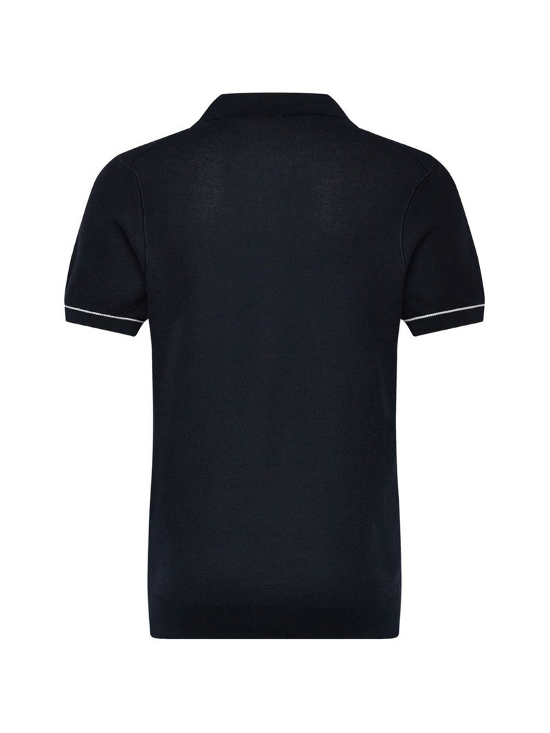 BOSS cotton-blend horizontal-stripe polo shirt outlook