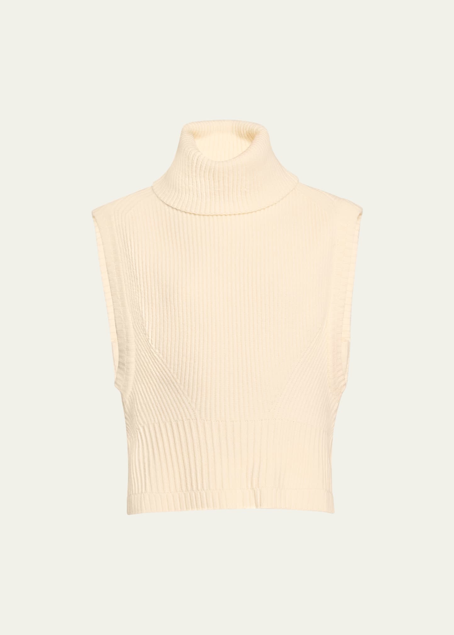 Maple Wool & Cashmere Sleeveless Turtleneck Top - 1