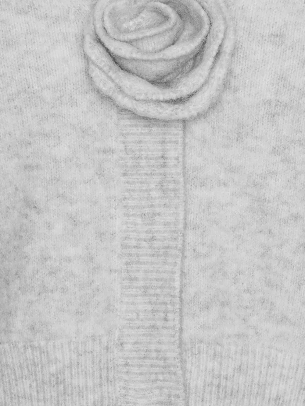 Knit Puff Sleeve Cardigan - 5