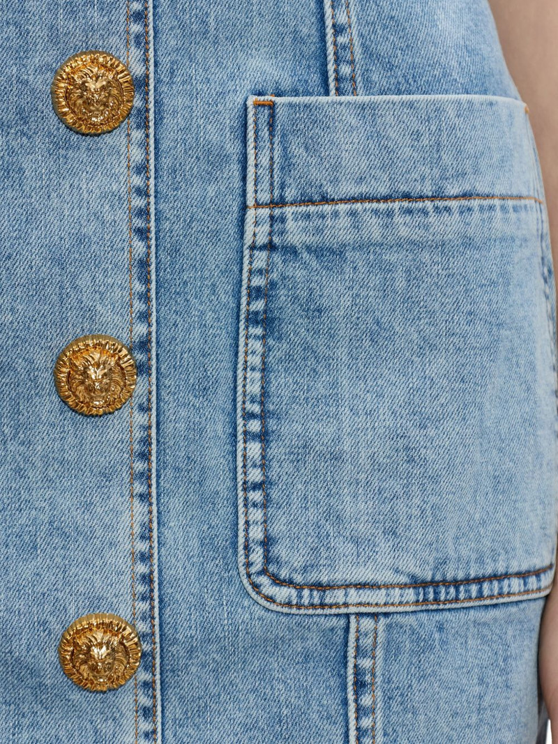 button front denim dress 5