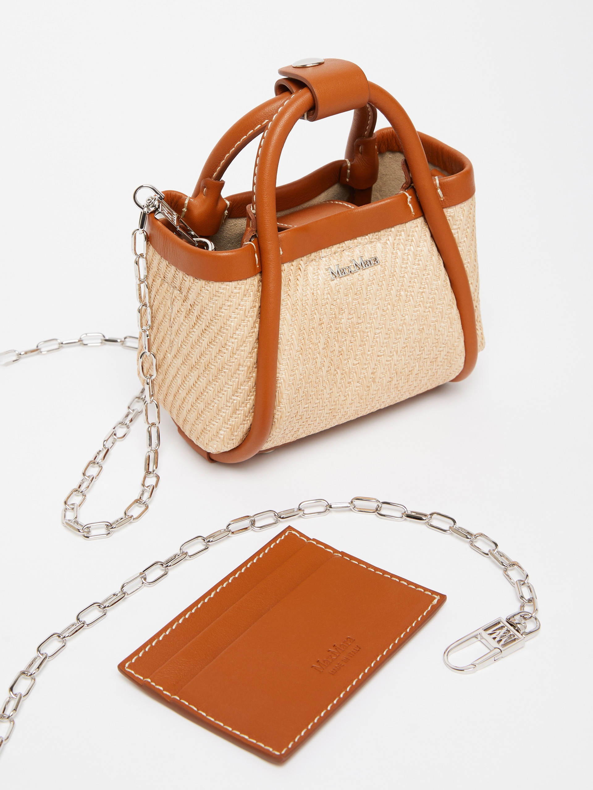 SUMMERMINI Raffia-effect fabric mini Marine bag - 4
