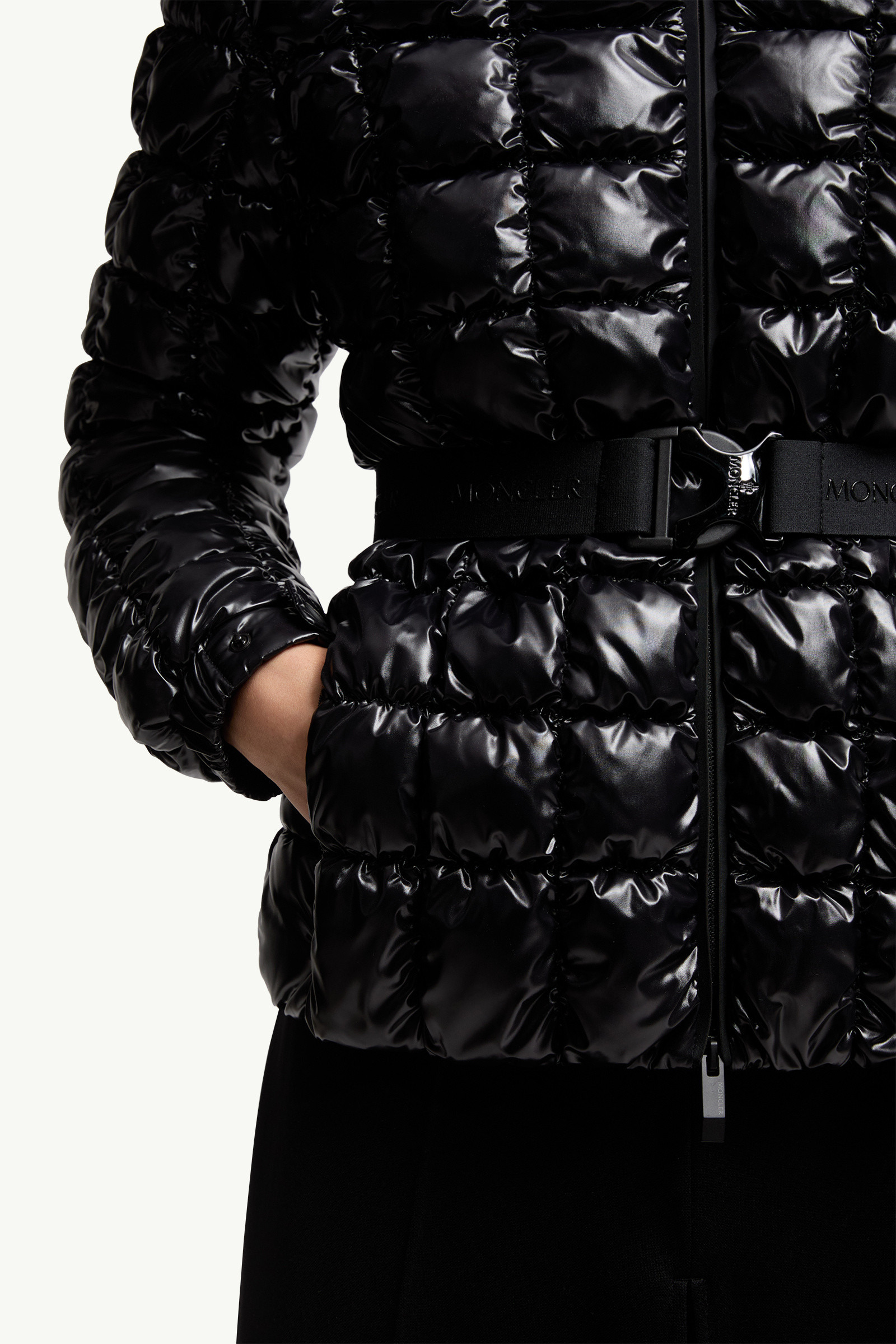 Eynard Hooded Square-Quilted Short Down Jacket - 7