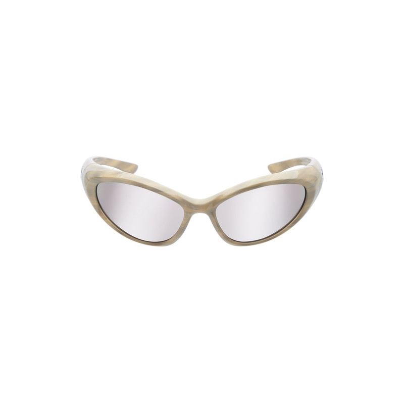 Sporty B Round Af Sunglasses in White 1