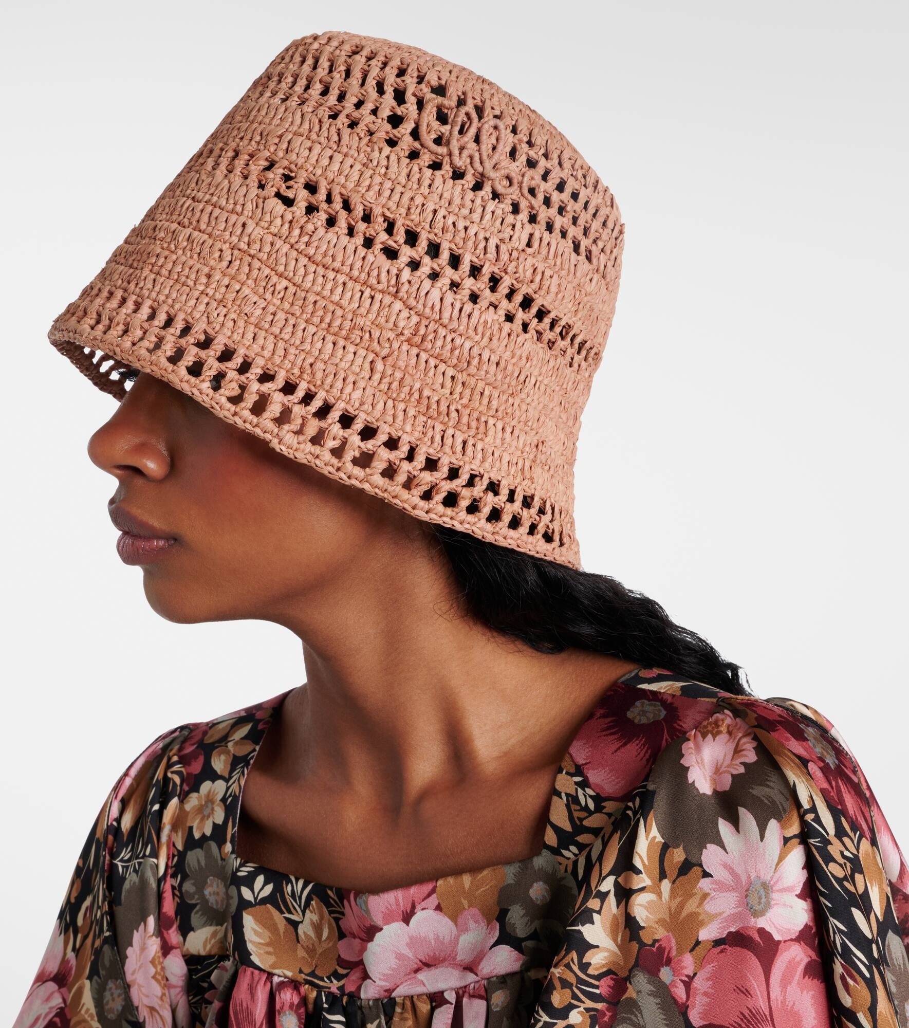 Sunset raffia bucket hat - 5