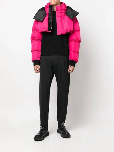 DSQUARED2 cropped down-padded jacket outlook