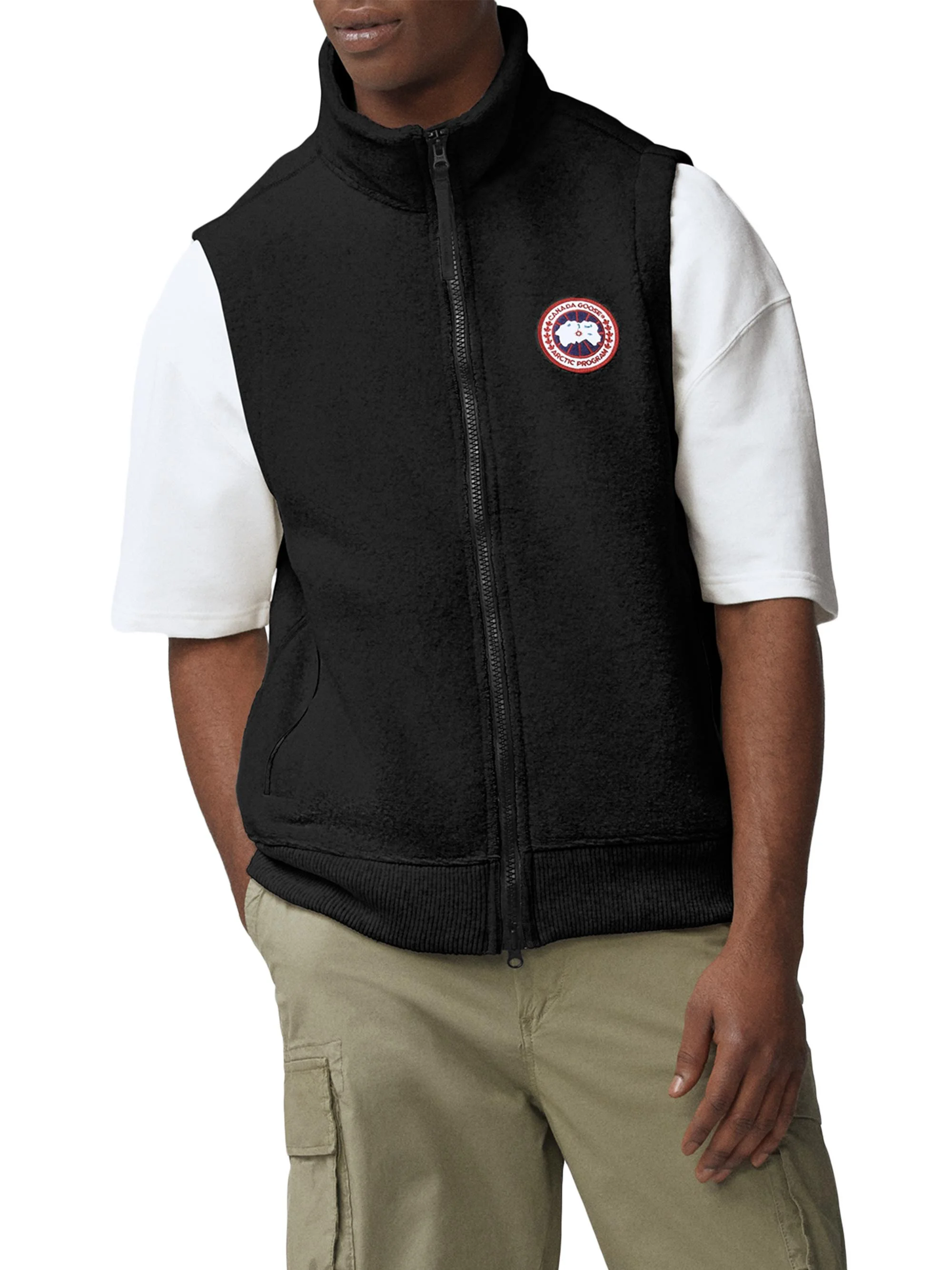 Men's Humannature Mersey Fleece Vest - Black - 1