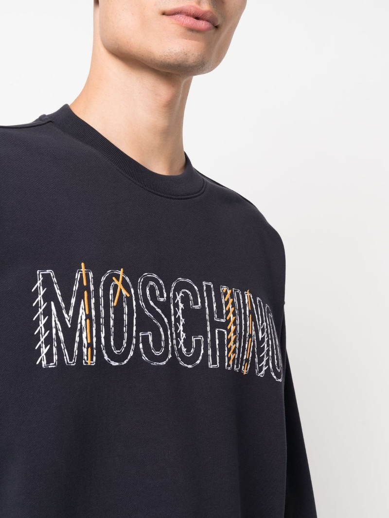 logo-print cotton sweatshirt 5