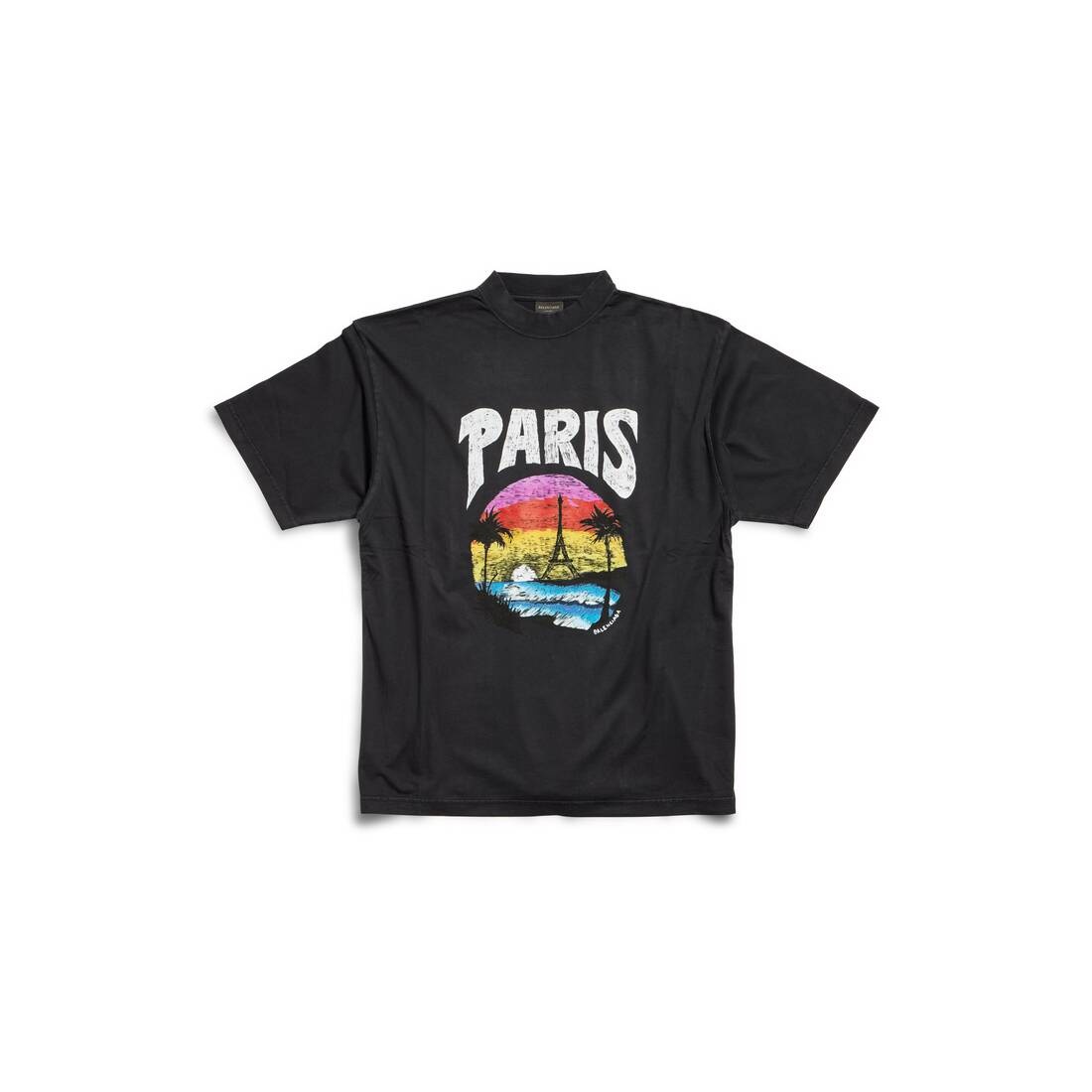 Paris Tropical T-shirt Medium Fit in Black - 1