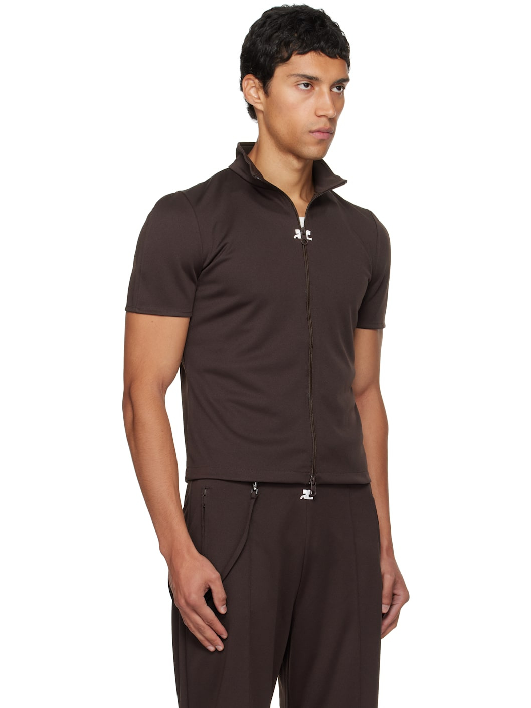 Brown Interlock Tracksuit Top - 2