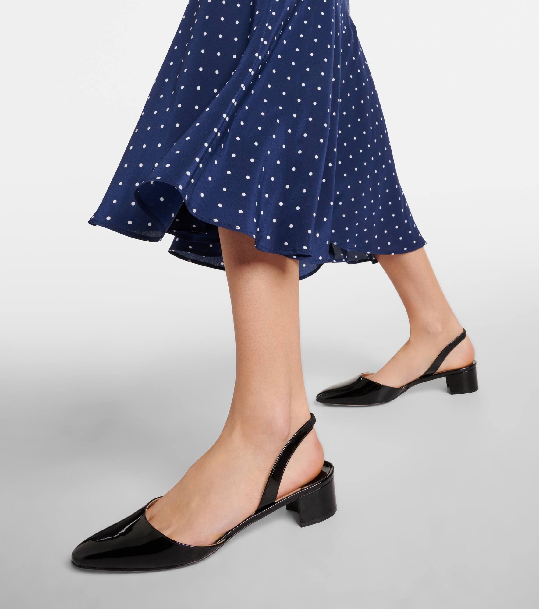 Aspro 30 patent leather slingback pumps - 4