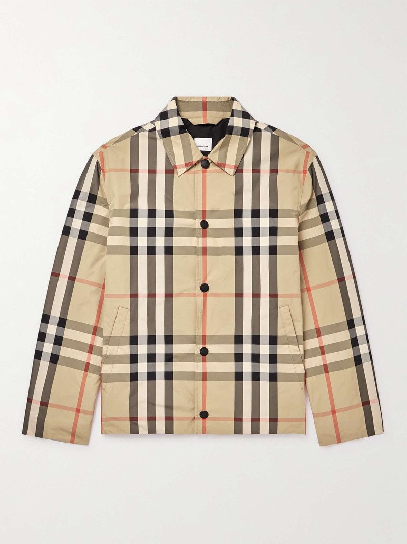Checked Shell Coach Jacket 1