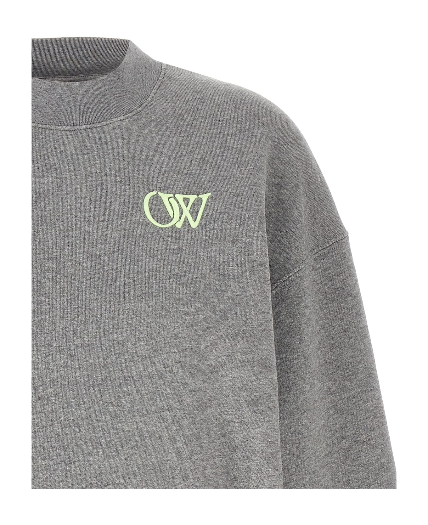 'ow' Embroidered Sweatshirt - 3