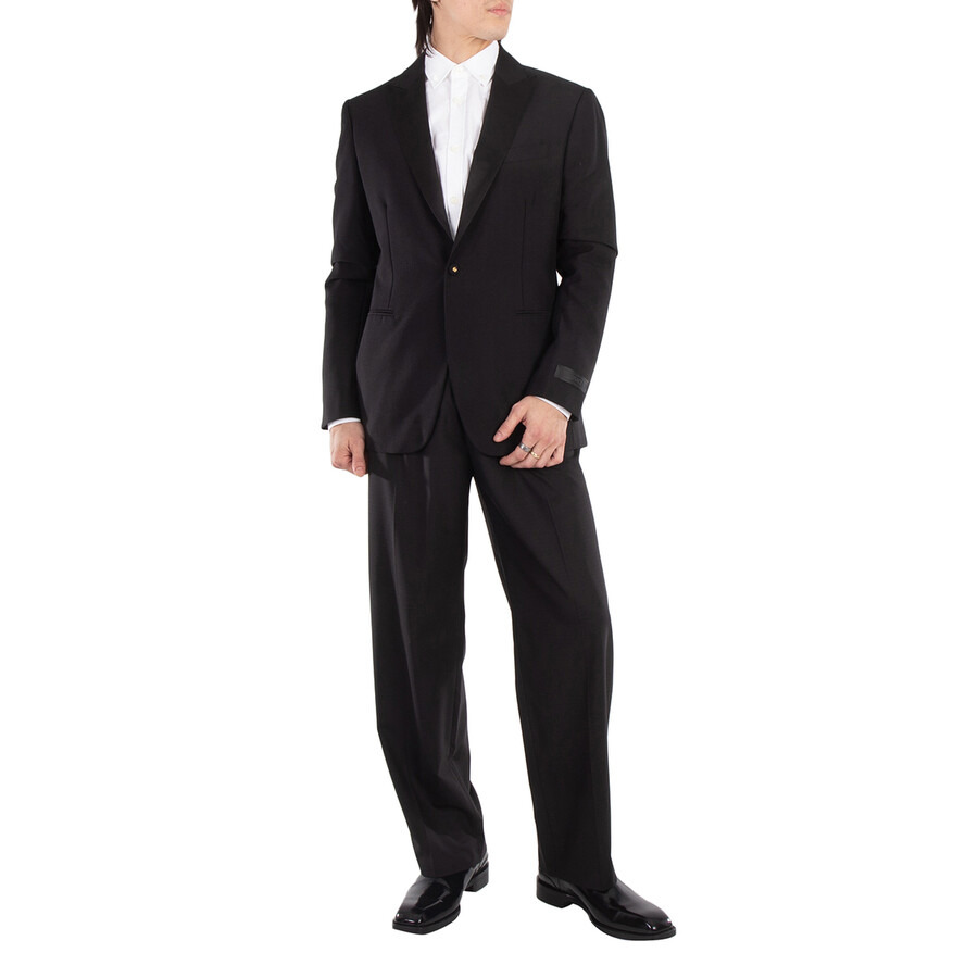 Versace Satin-Trim Single-Breasted Blazer - 4