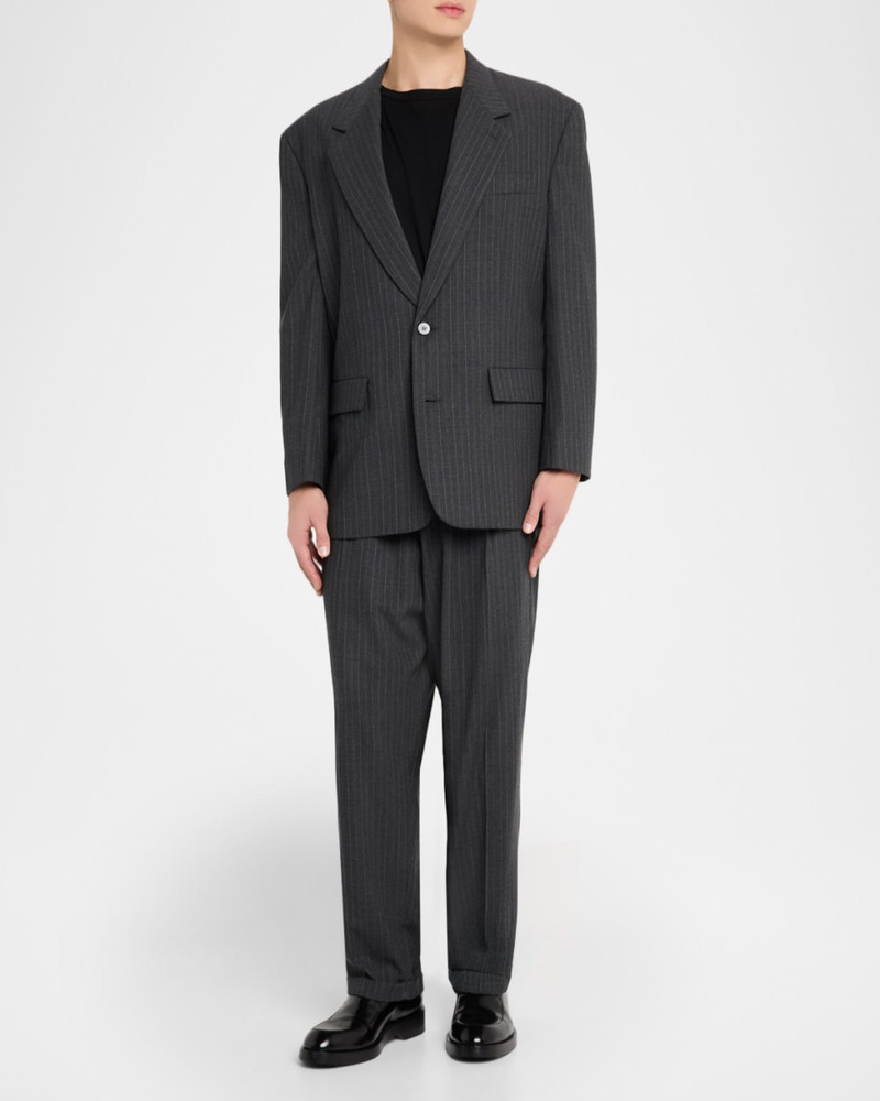 MAGLIANO Men's Pinstripe Wool-Blend Two-Button Jacket outlook