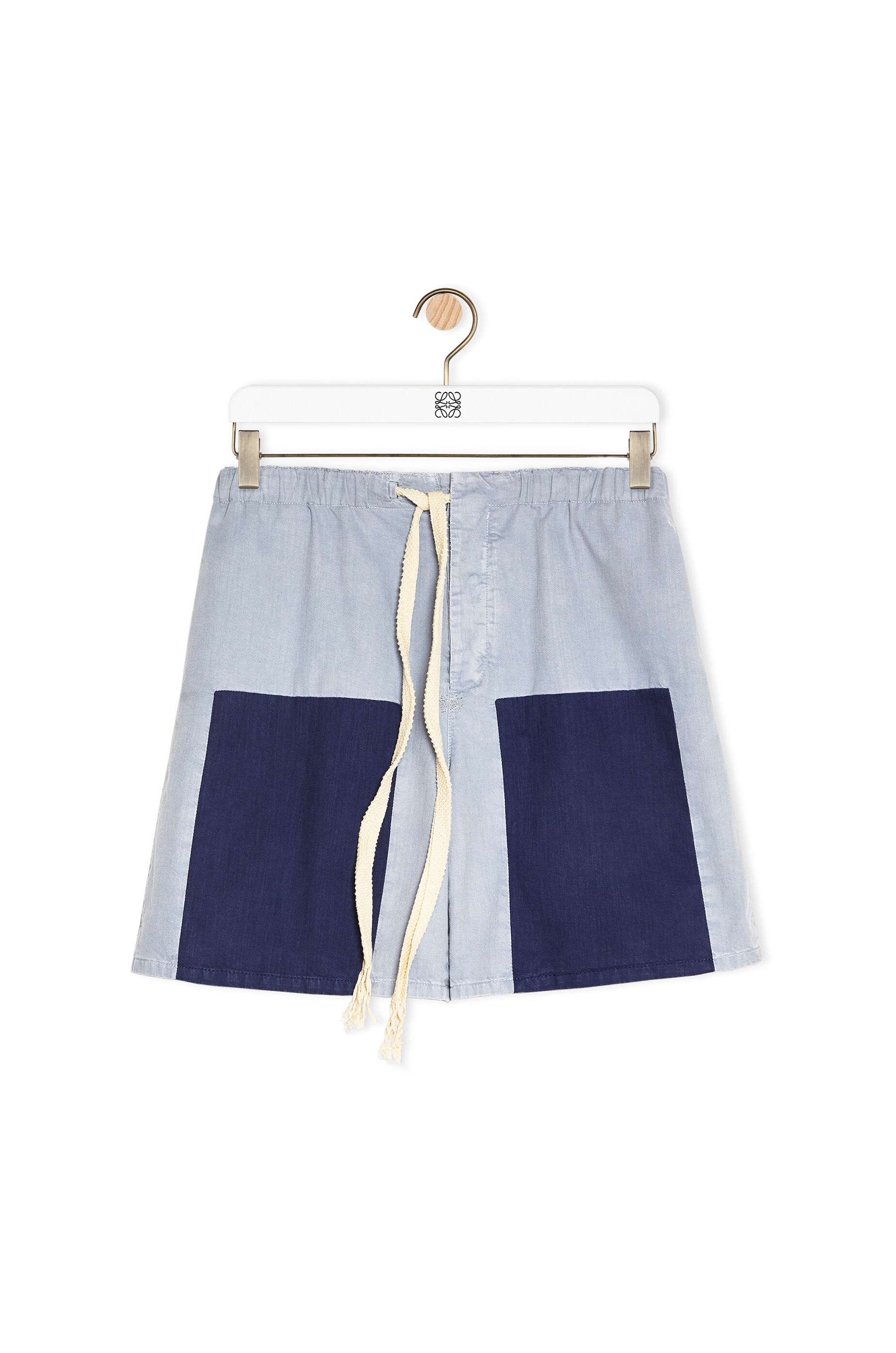 Patch shorts in cotton - 1