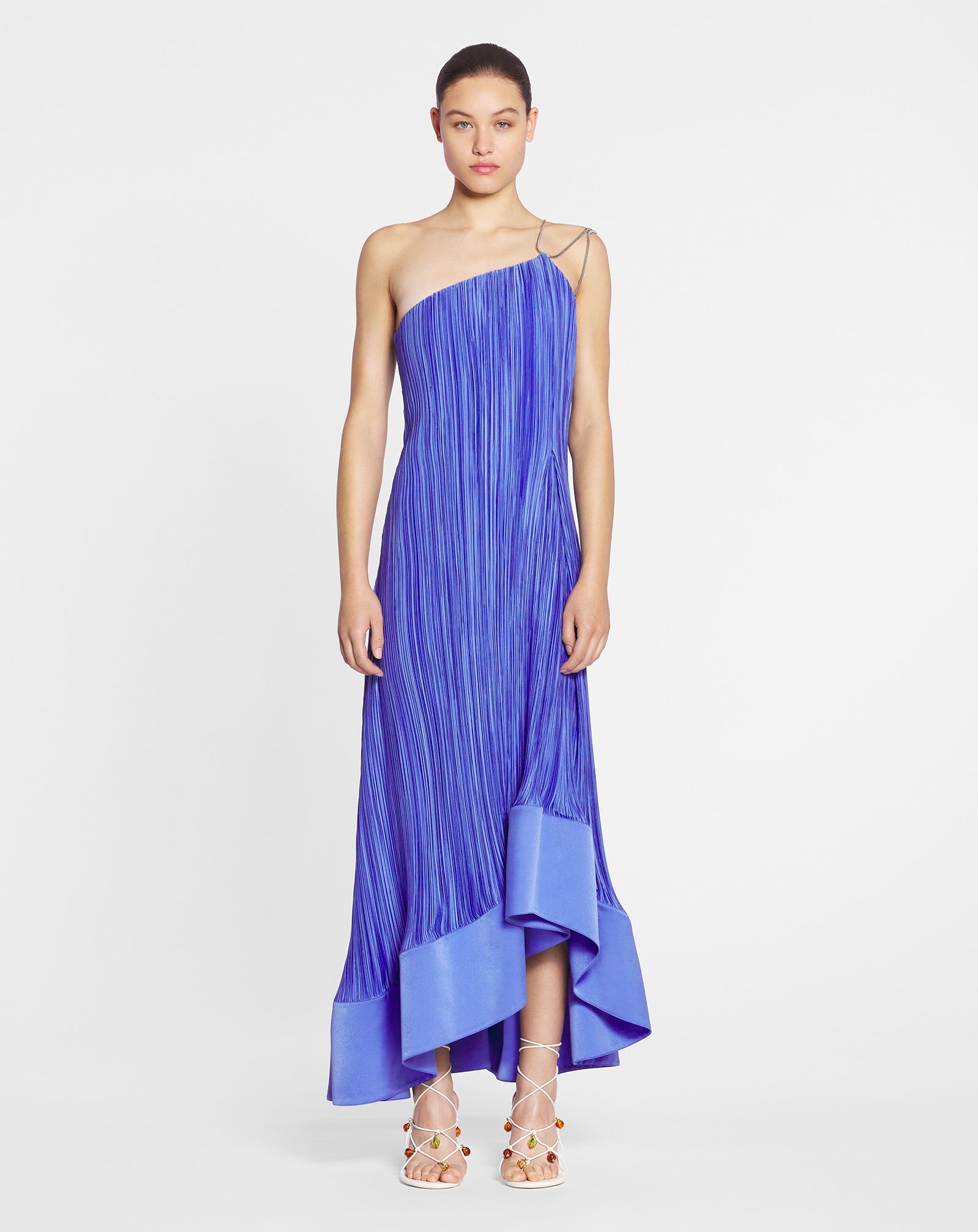 CASCADE-EFFECT LONG DRESS - 2
