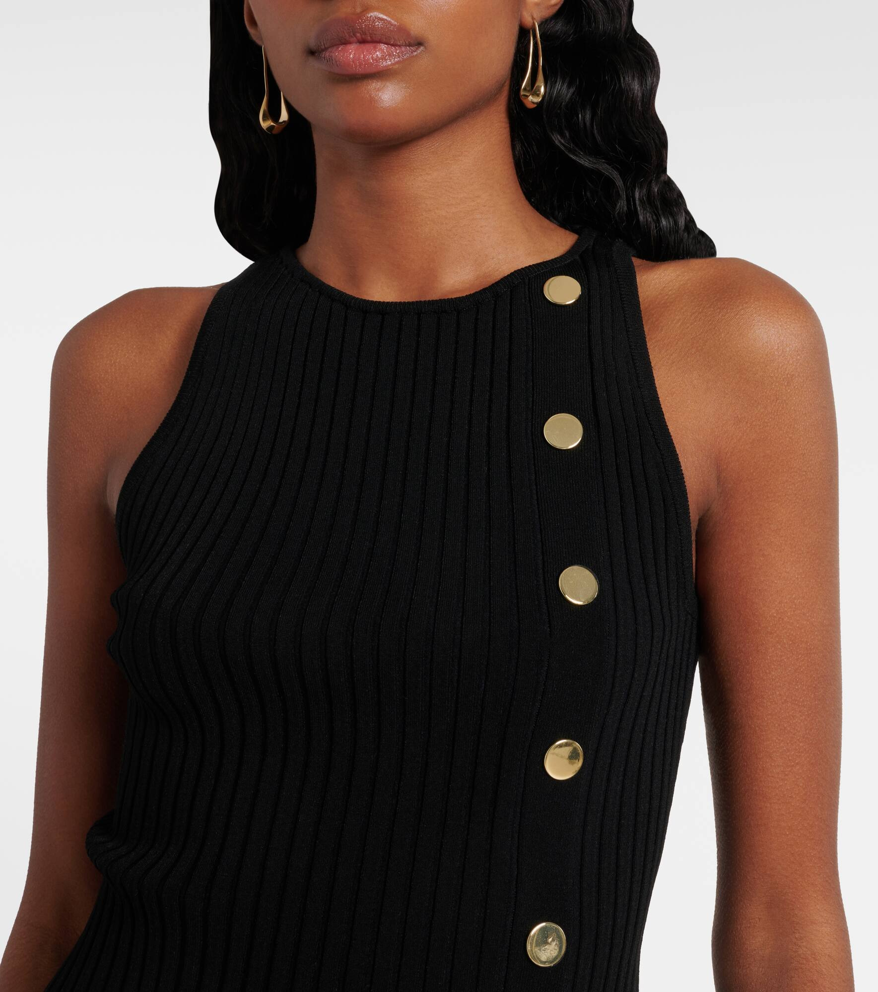 Nelson embellished ribbed-knit top - 4