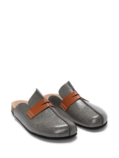 JW Anderson laminated felt loafers outlook