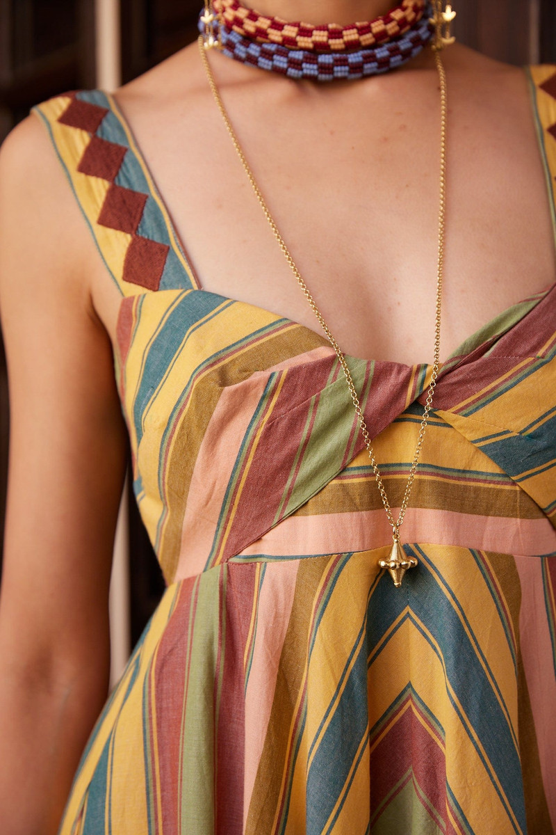 ALÉMAIS Le Jardin Spiral Ball Drop Necklace outlook