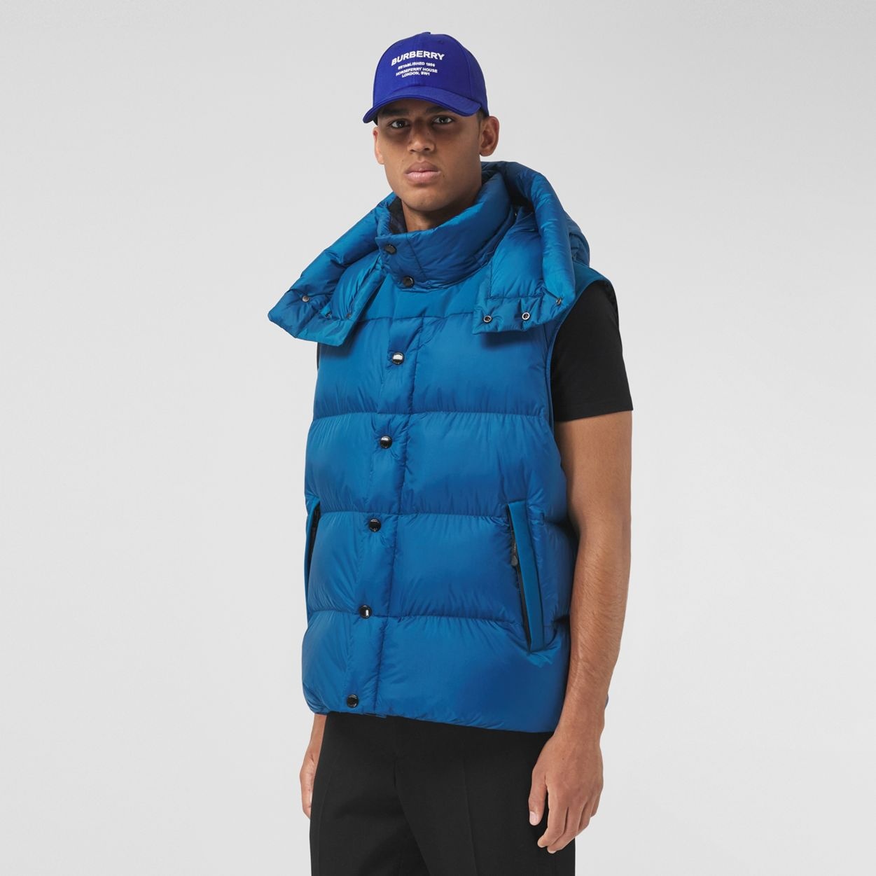 Detachable Sleeve Hooded Puffer Jacket - 6