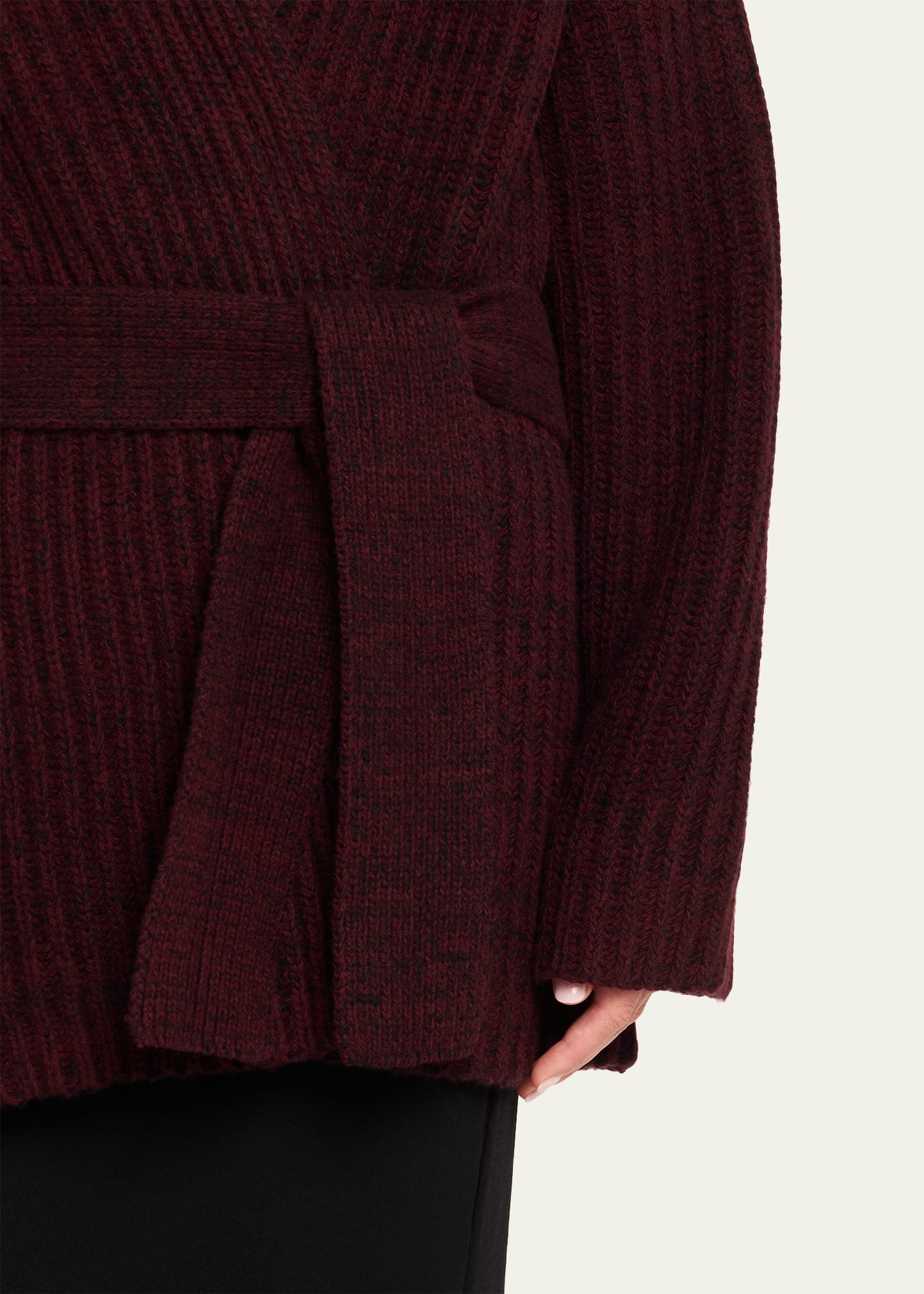 Paulina Wool Wrap Cardigan - 5