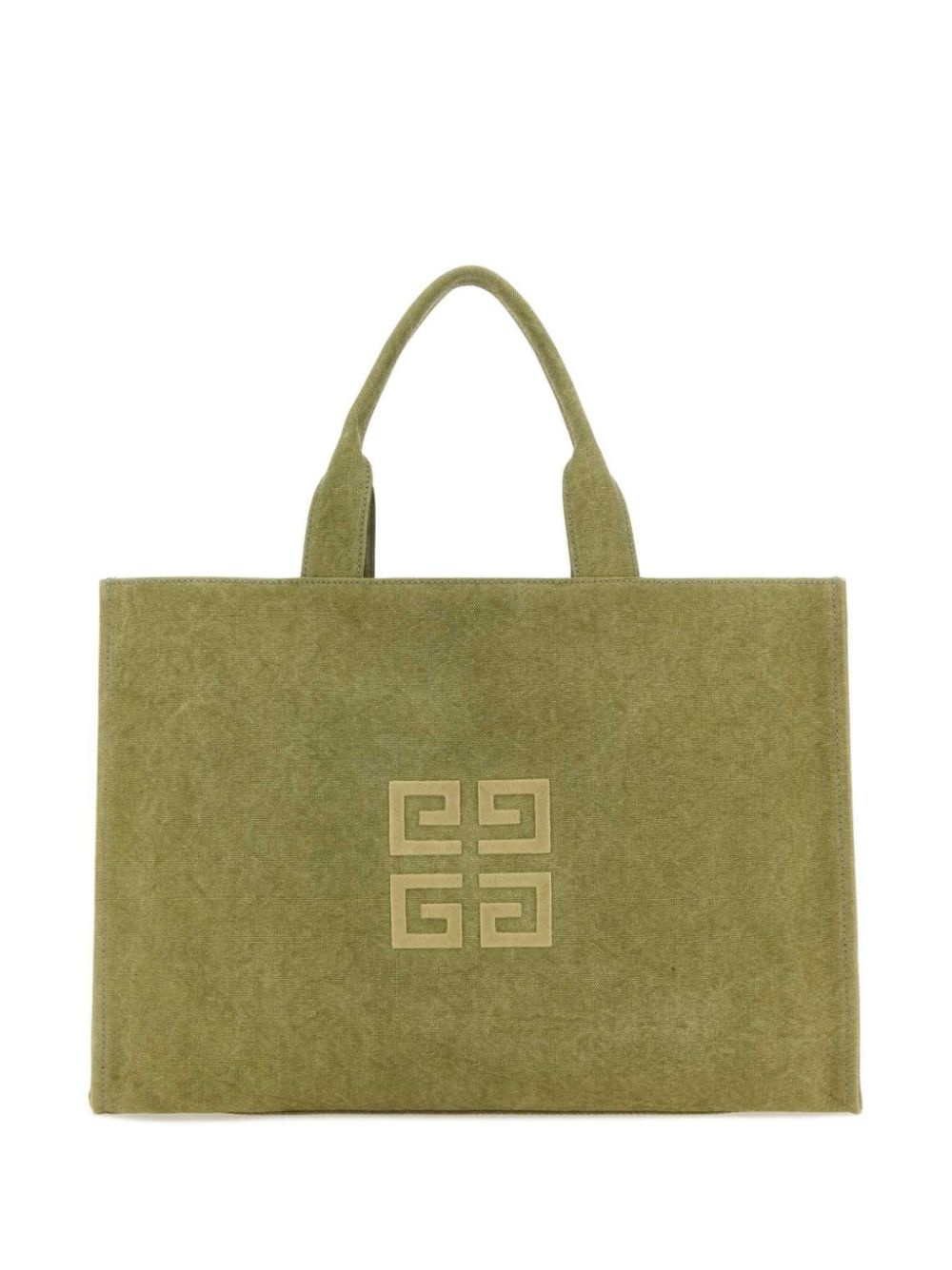 logo-embroidered cotton tote bag - 2