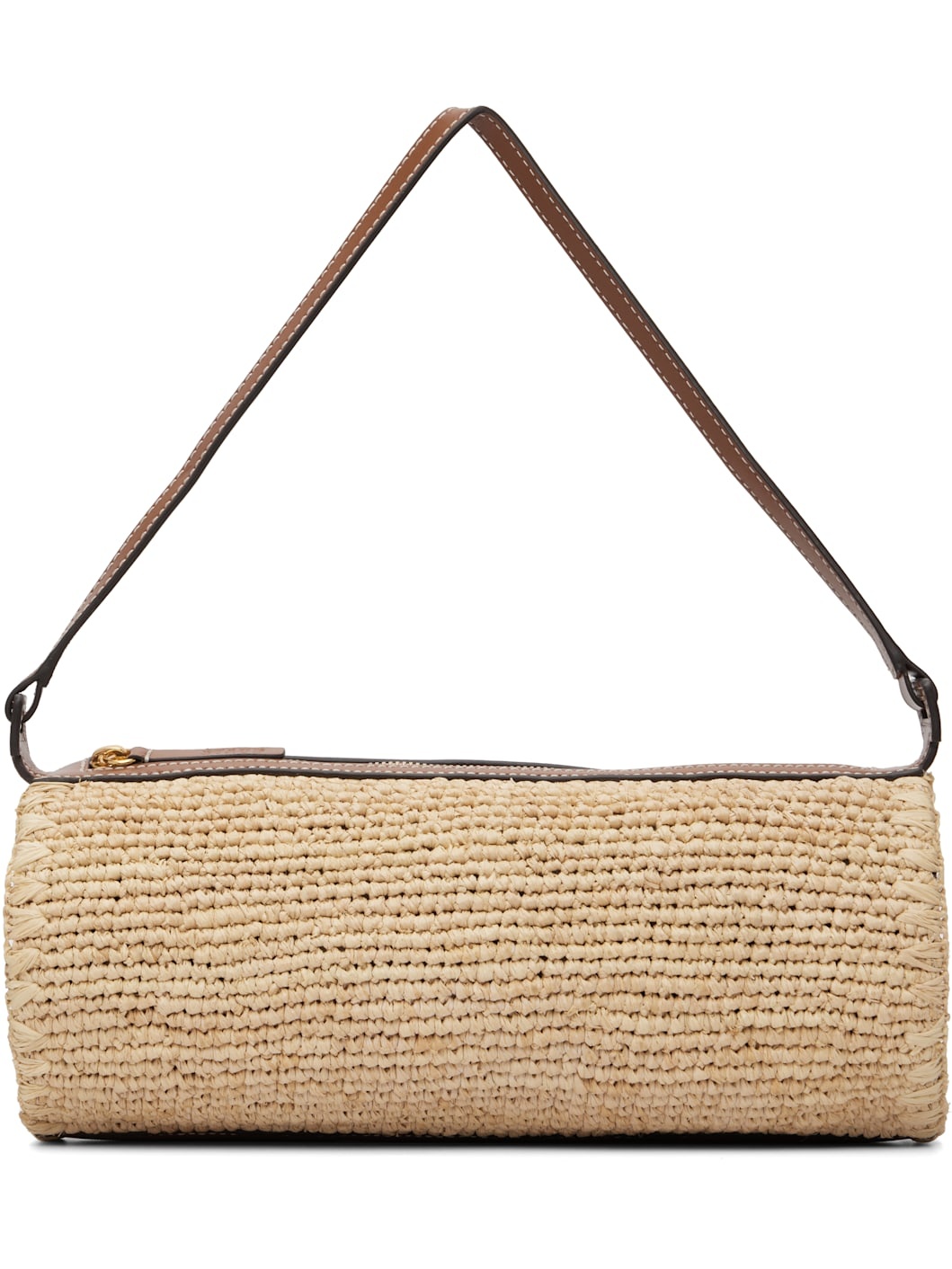 Tan Mini Taru Raffia Bag - 1