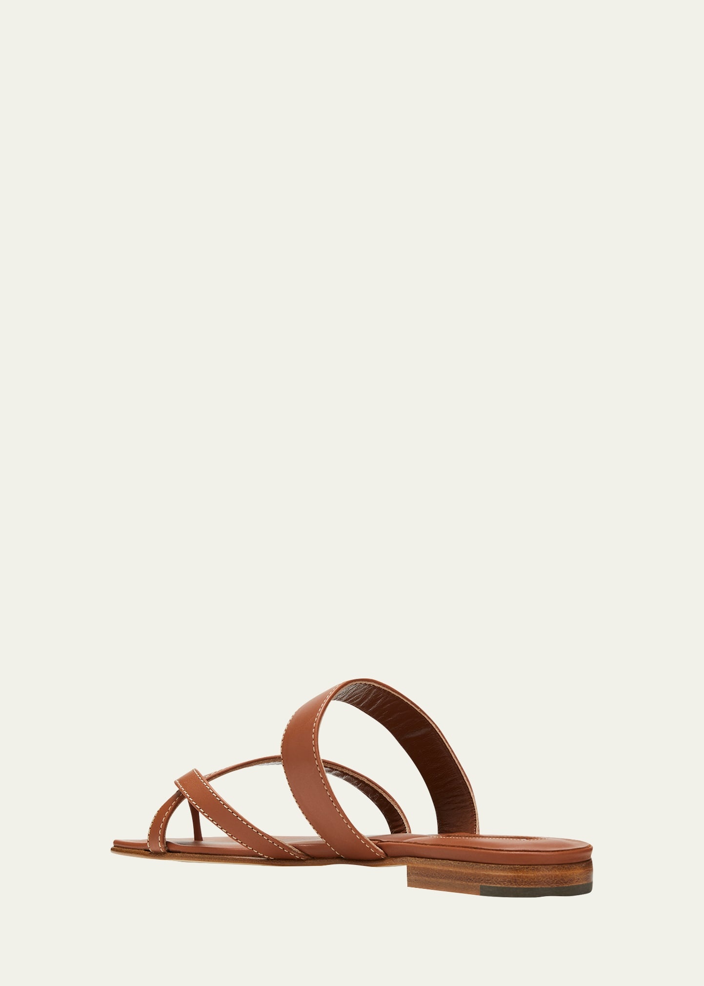 Susa Flat Leather Sandals - 4