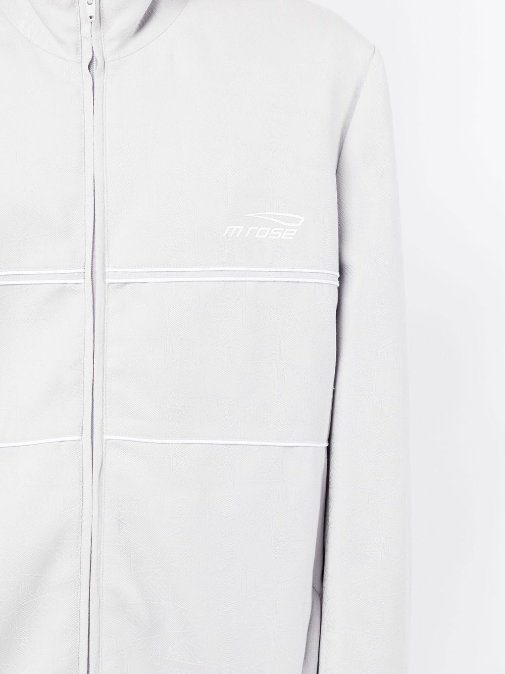 logo print track jacket - 5