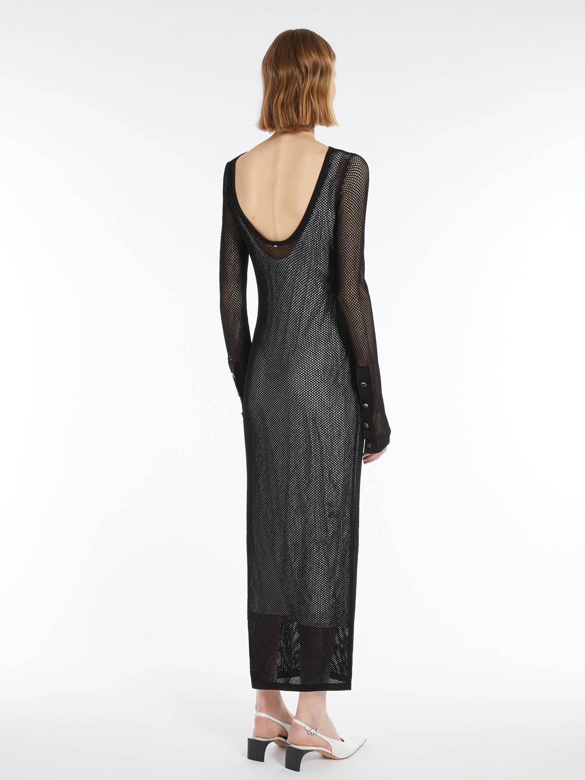 GRADO Mesh long dress - 4