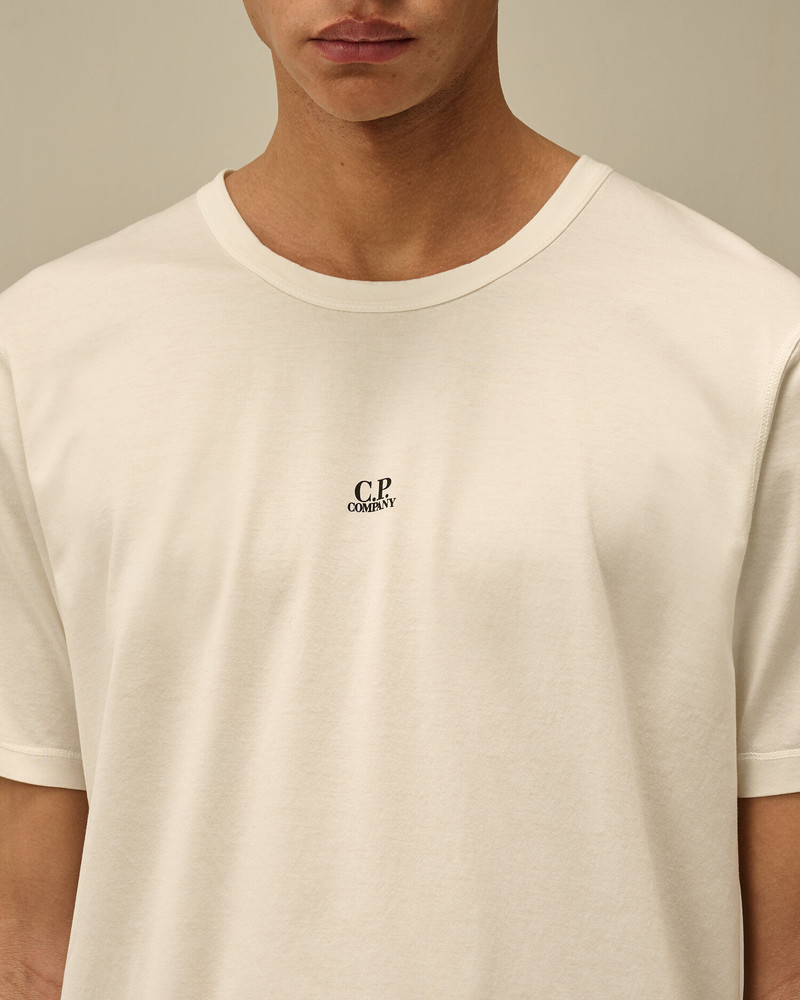 70/2 Mercerized Jersey Printed Logo T-Shirt 5