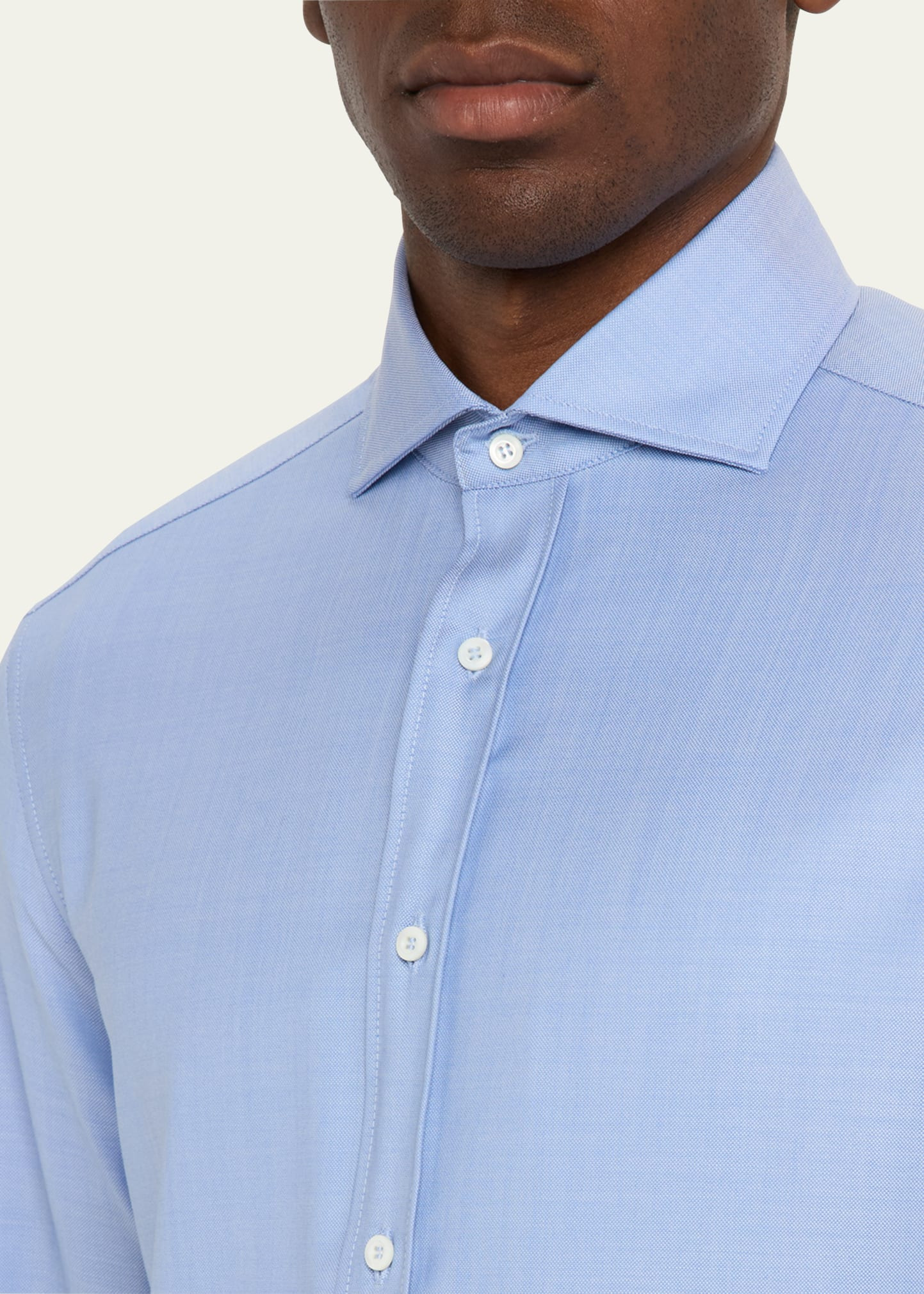 Men's Woven Oxford Spread-Collar Sport Shirt - 5