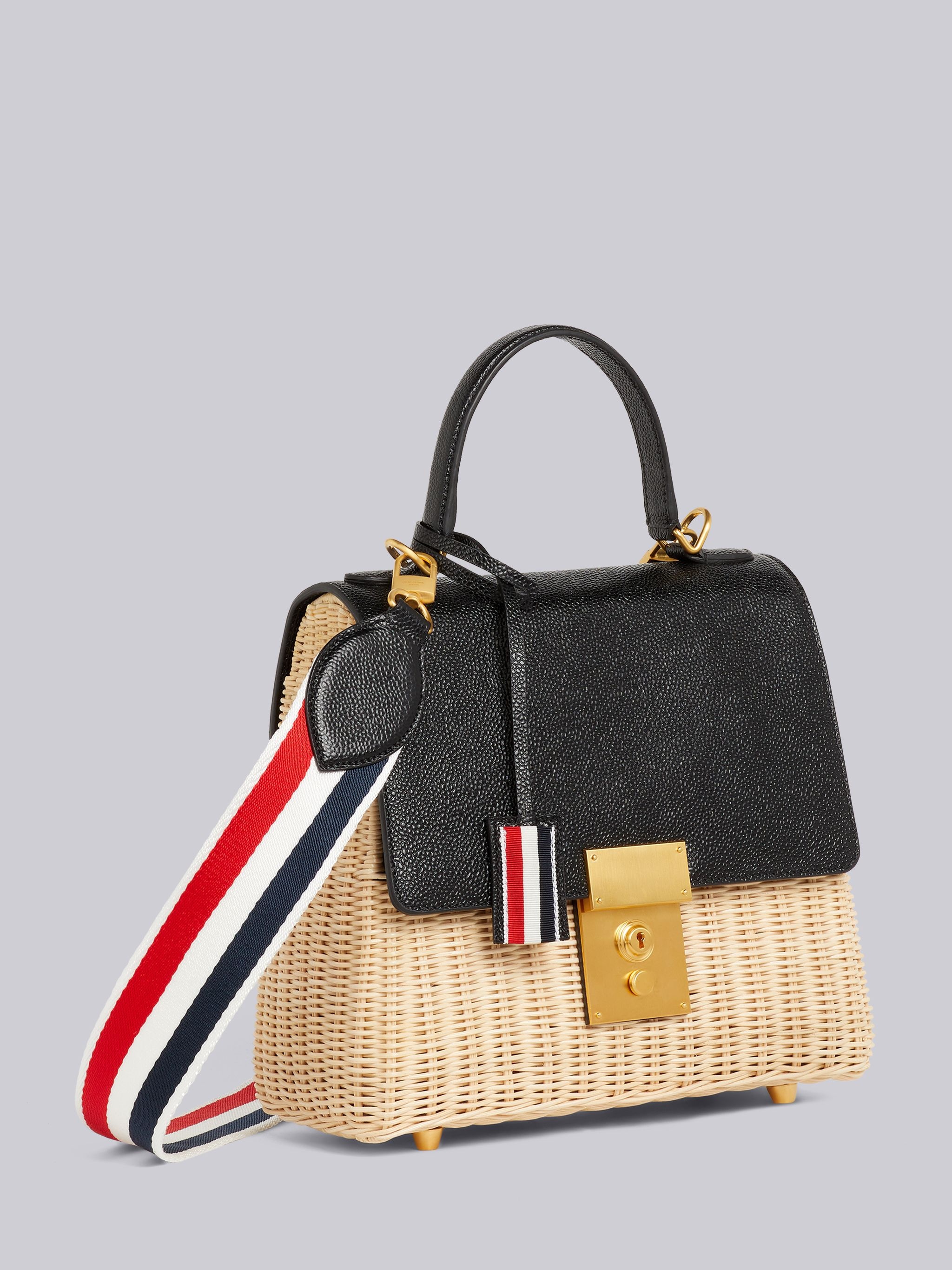Natural Wicker Mrs. Thom Flap Crossbody Bag - 3
