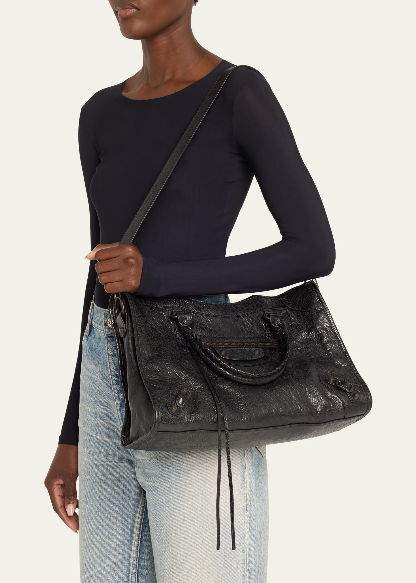 Le City Medium Leather Top-Handle Bag - 2